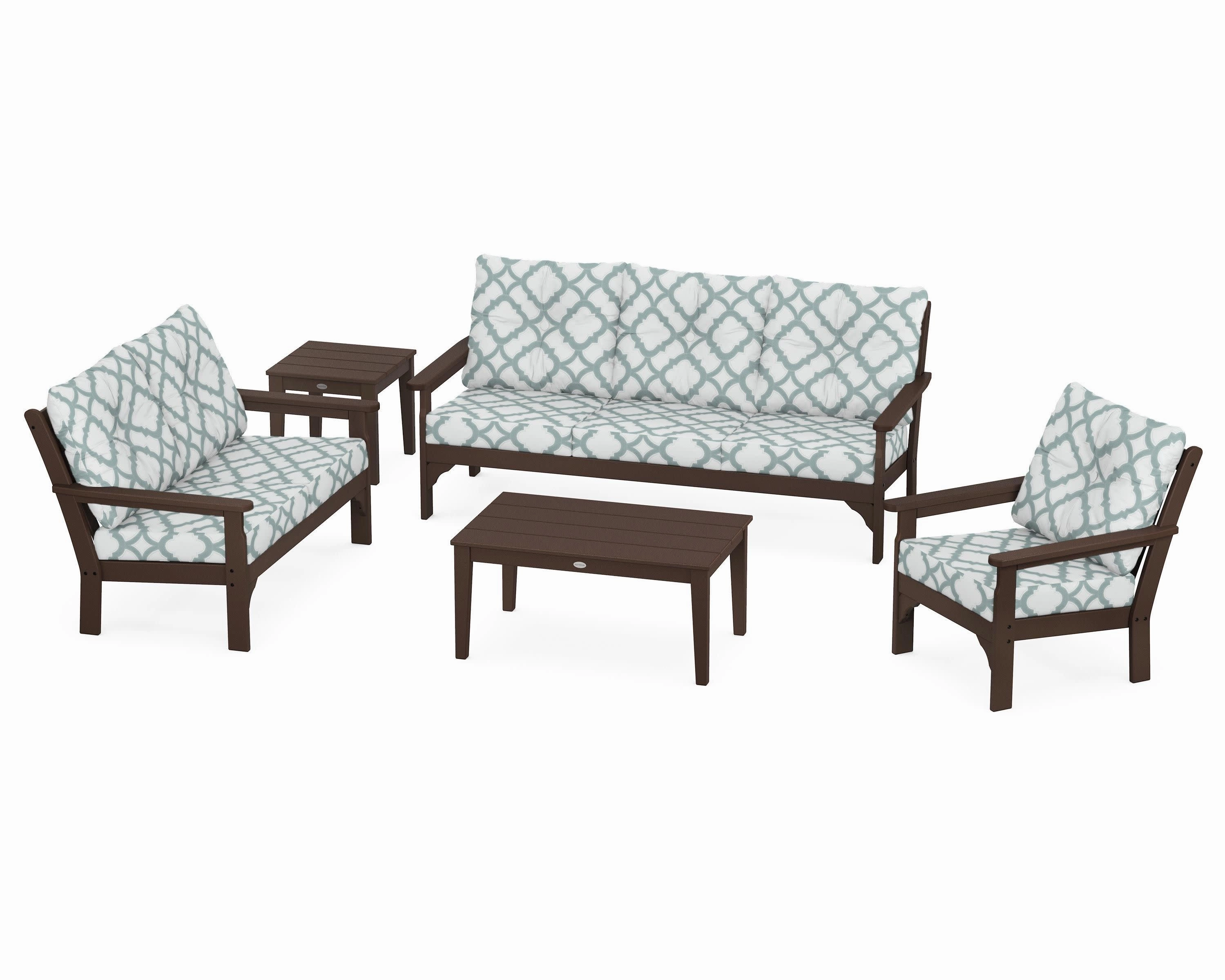 Vineyard 5 Piece Deep Seating Set