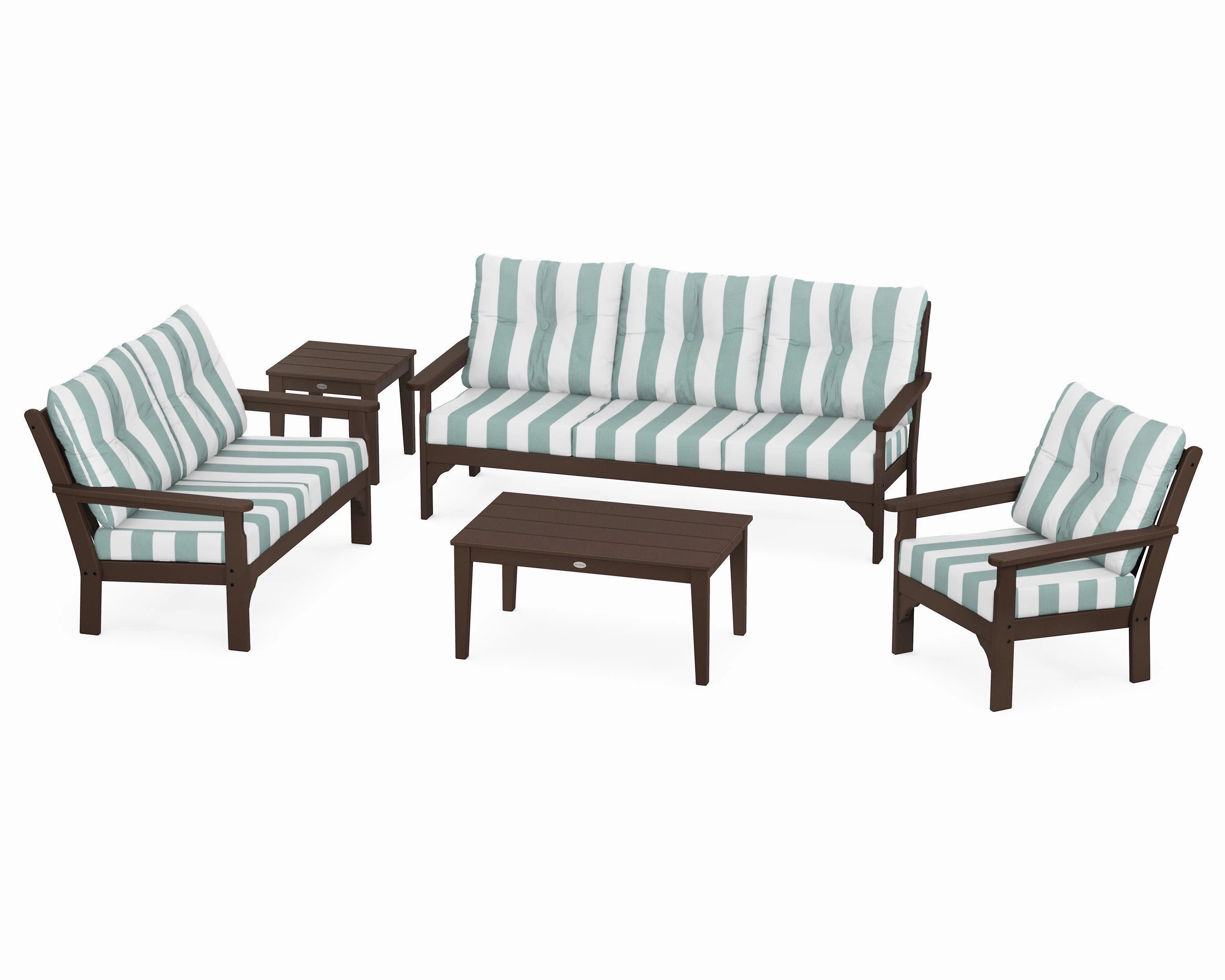 Vineyard 5 Piece Deep Seating Set