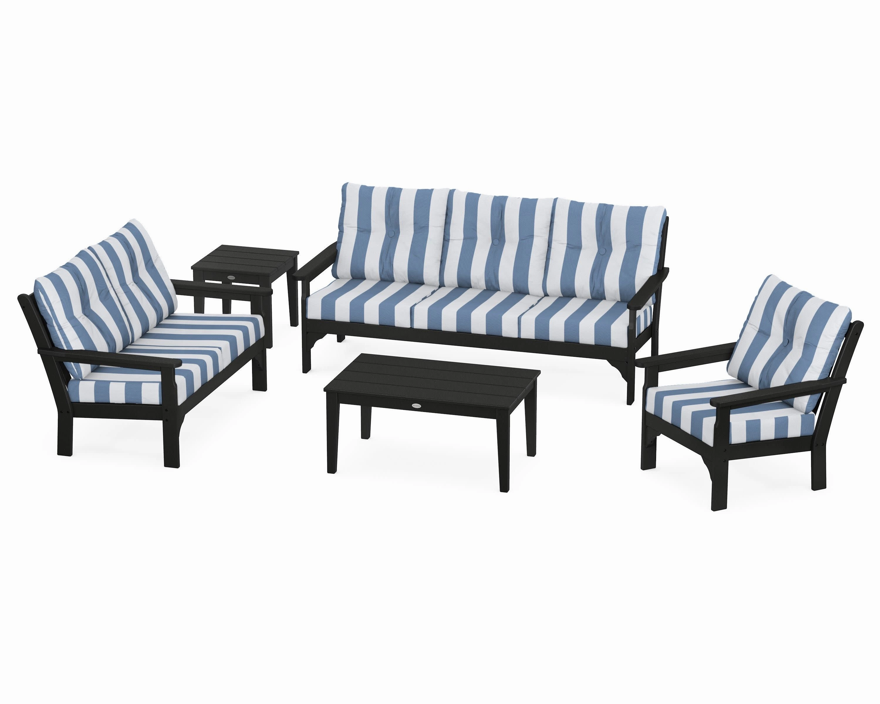 Vineyard 5 Piece Deep Seating Set
