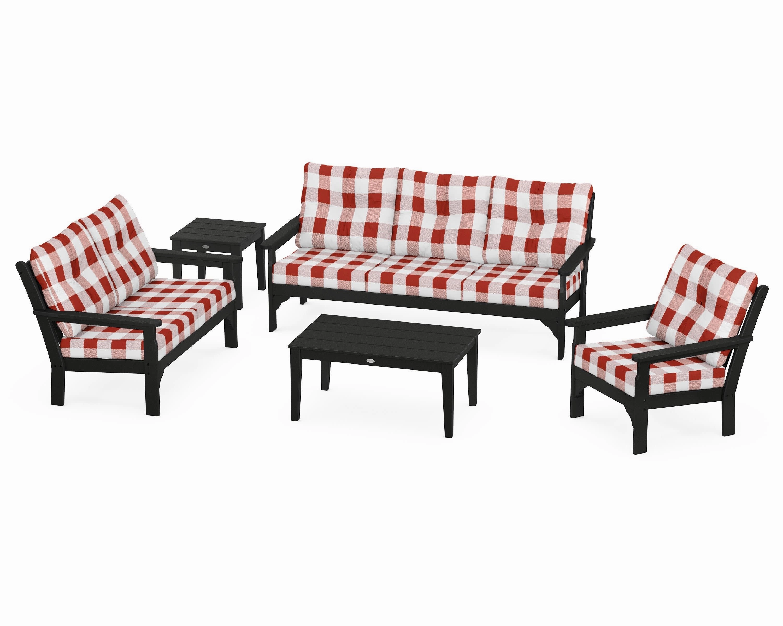 Vineyard 5 Piece Deep Seating Set