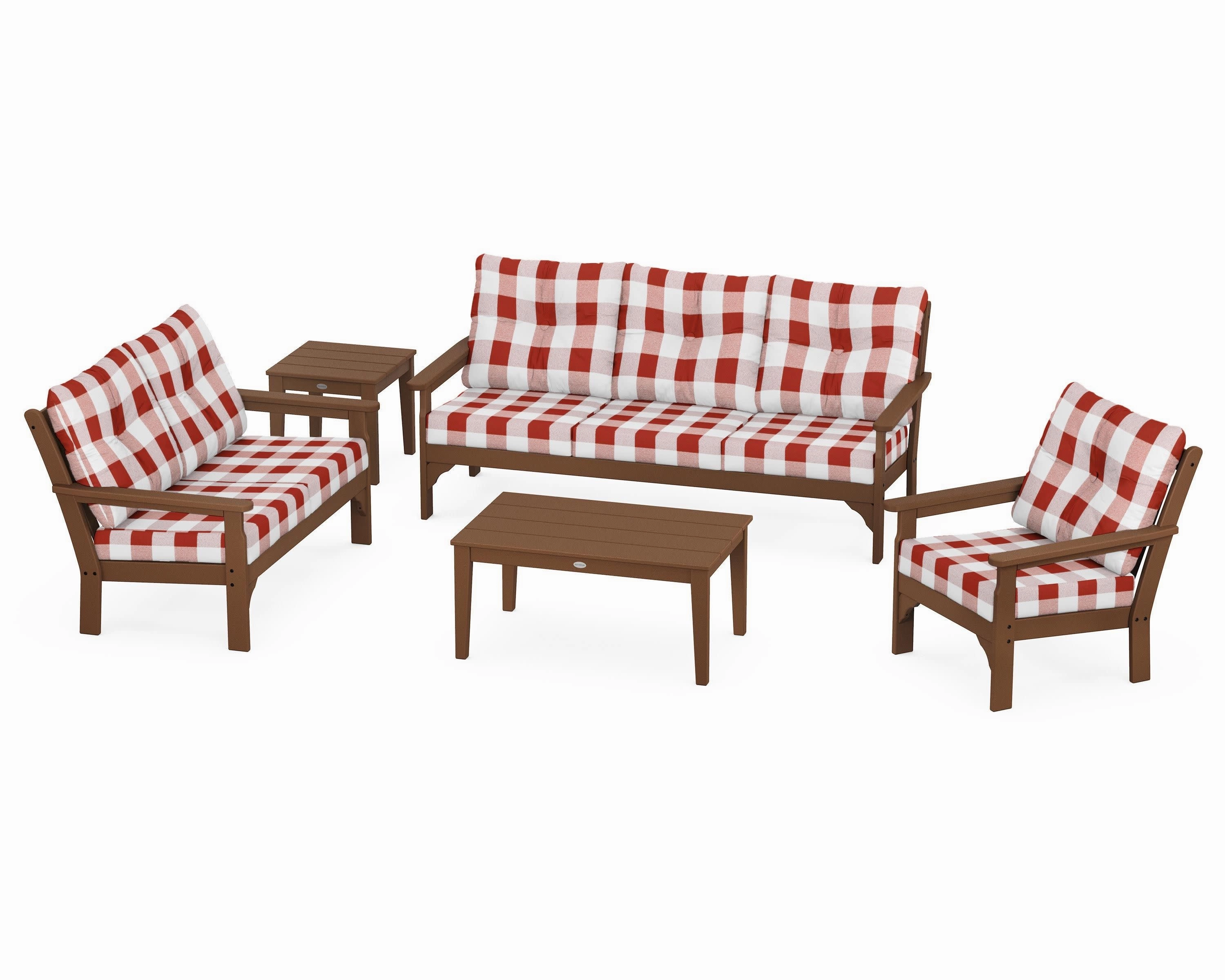 Vineyard 5 Piece Deep Seating Set