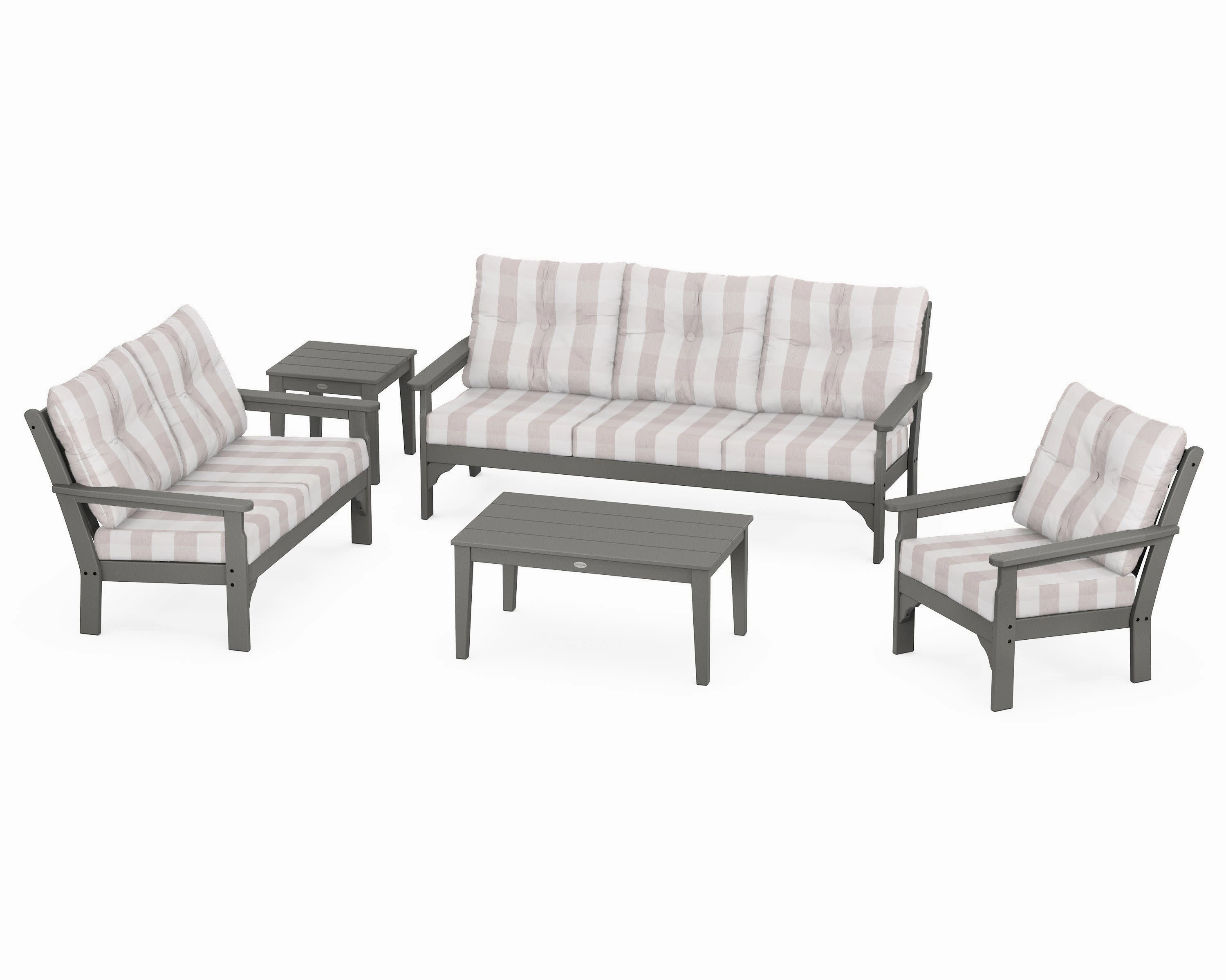 Vineyard 5 Piece Deep Seating Set
