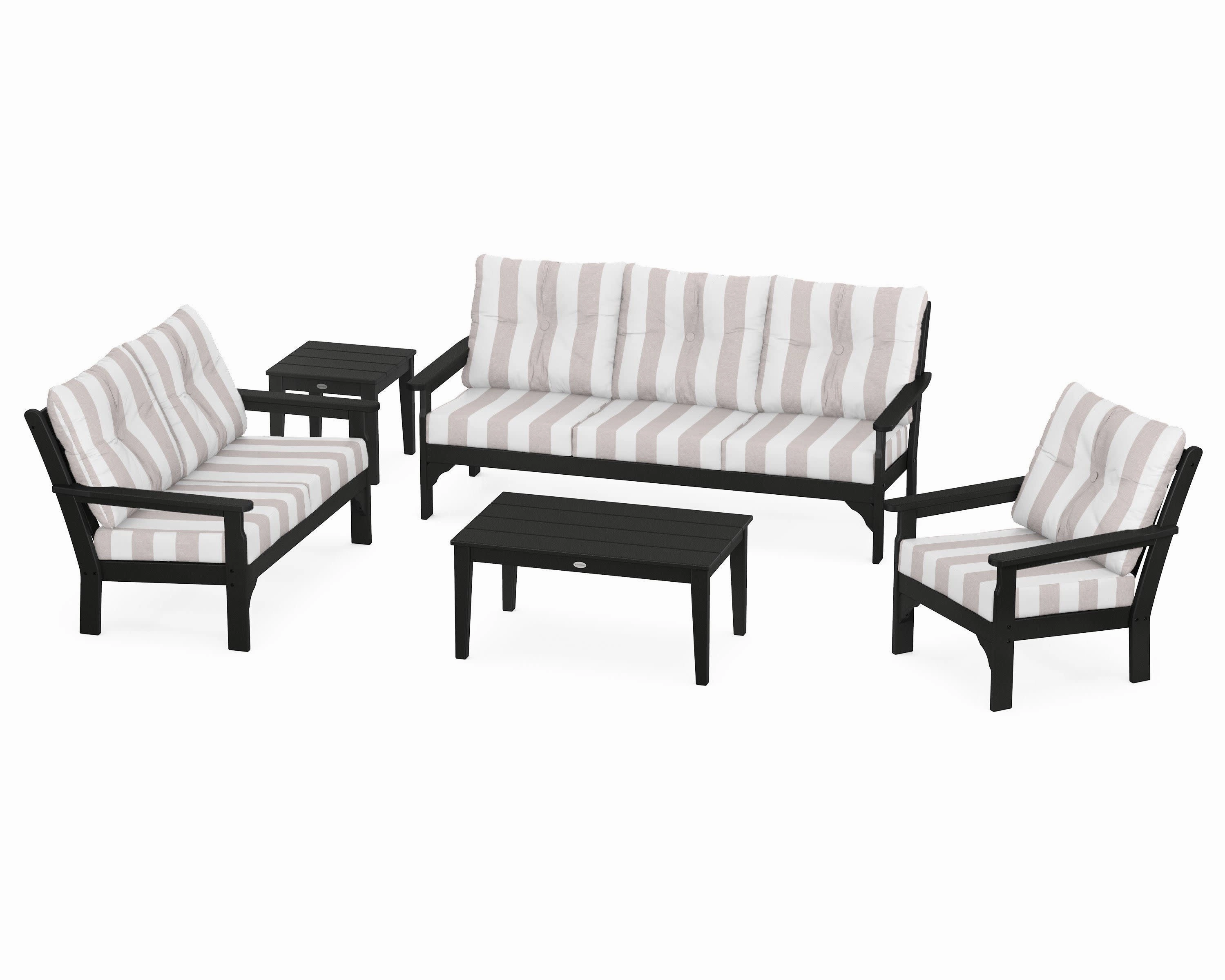 Vineyard 5 Piece Deep Seating Set