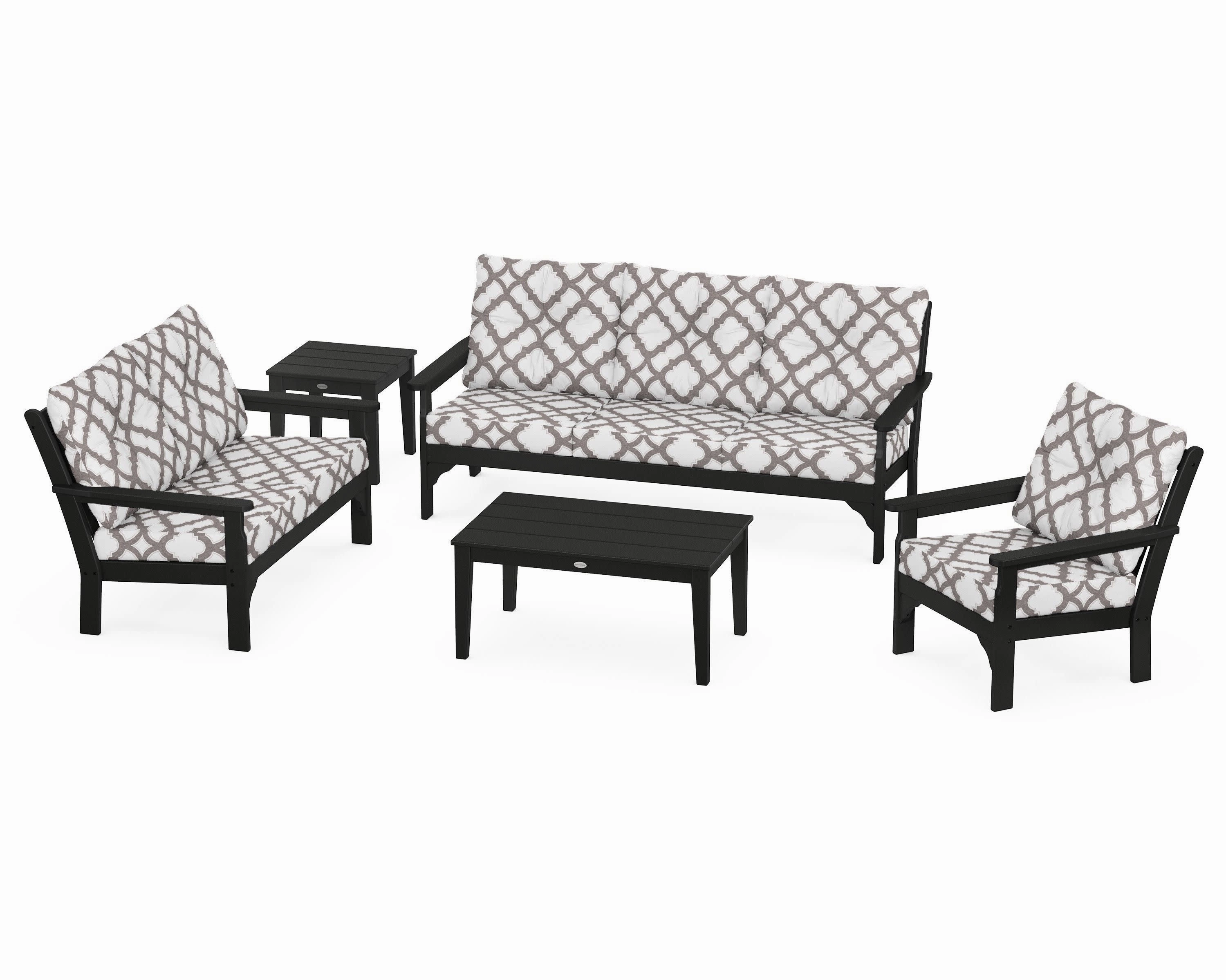 Vineyard 5 Piece Deep Seating Set