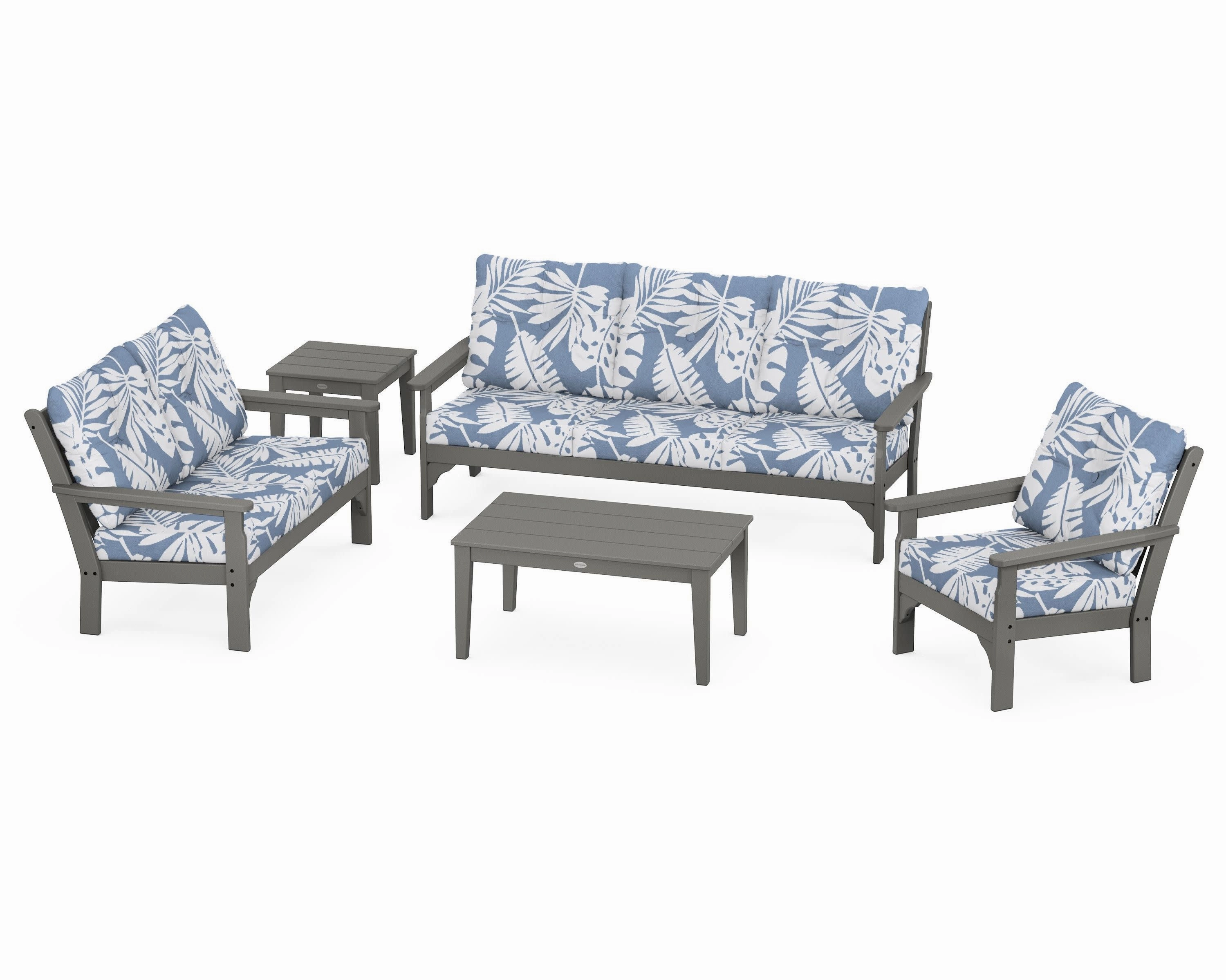 Vineyard 5 Piece Deep Seating Set