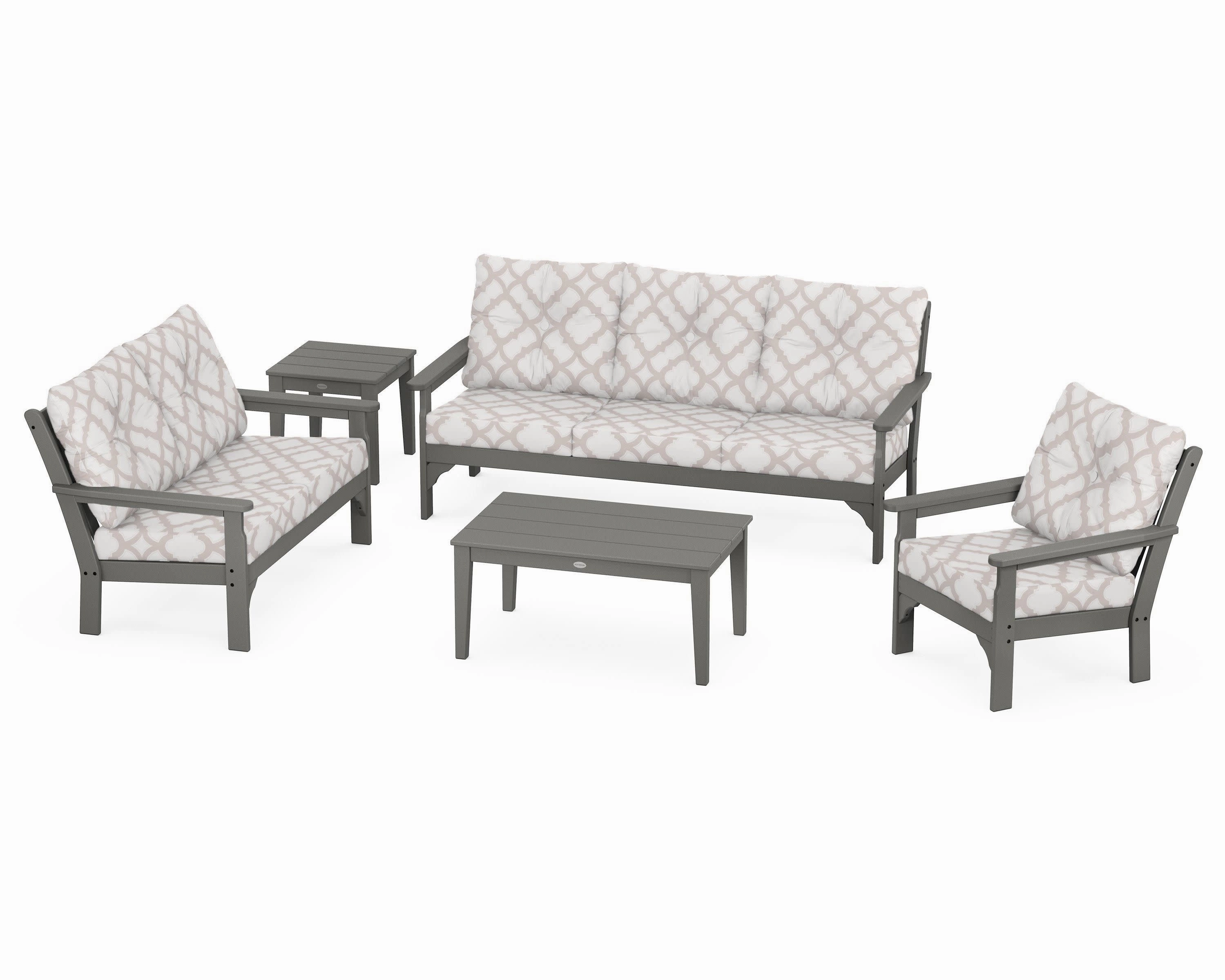 Vineyard 5 Piece Deep Seating Set