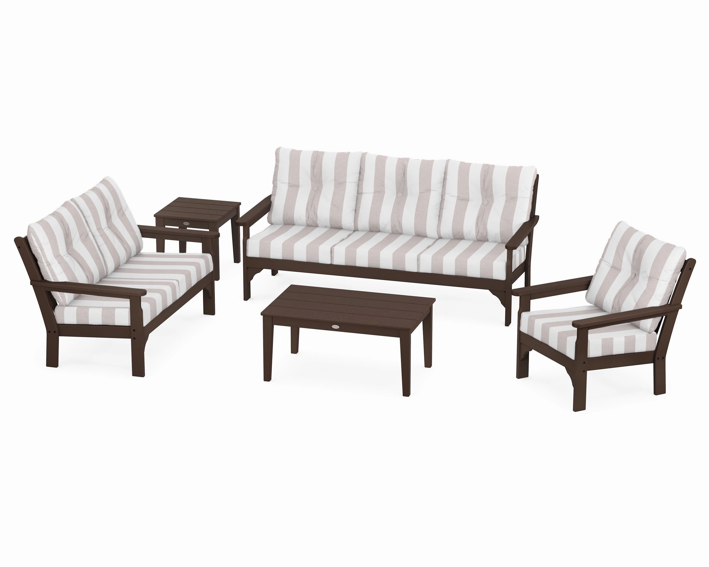 Vineyard 5 Piece Deep Seating Set