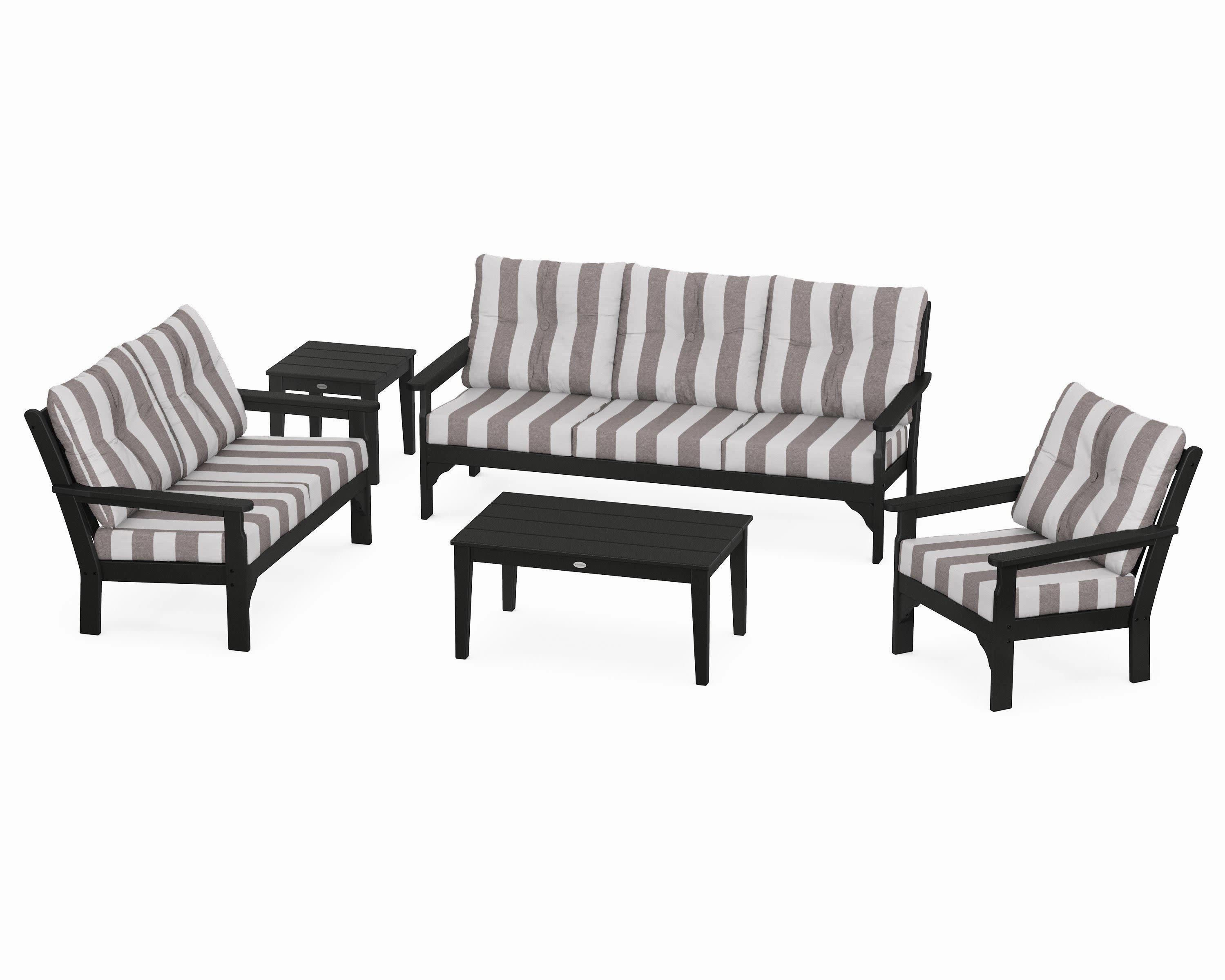Vineyard 5 Piece Deep Seating Set