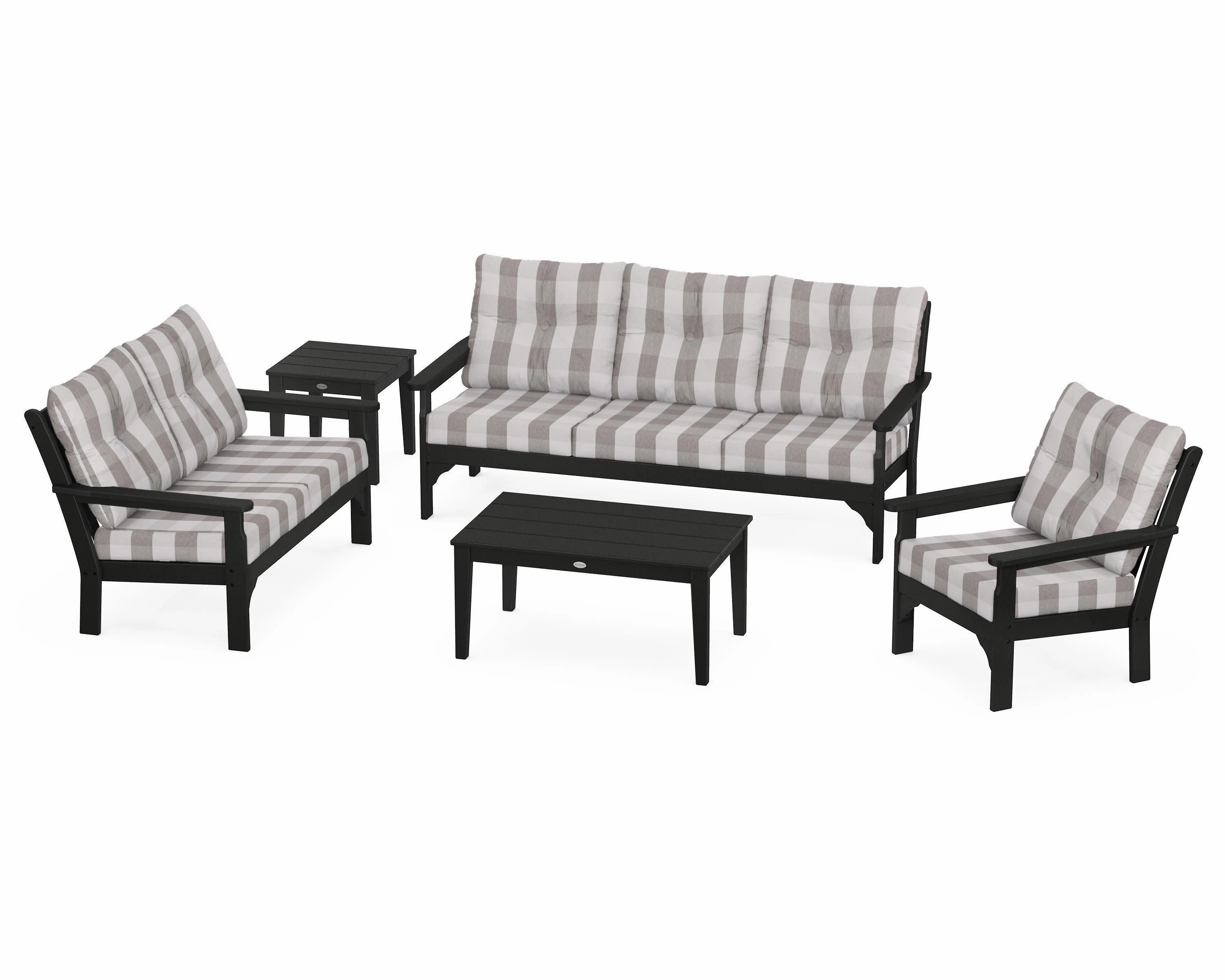 Vineyard 5 Piece Deep Seating Set