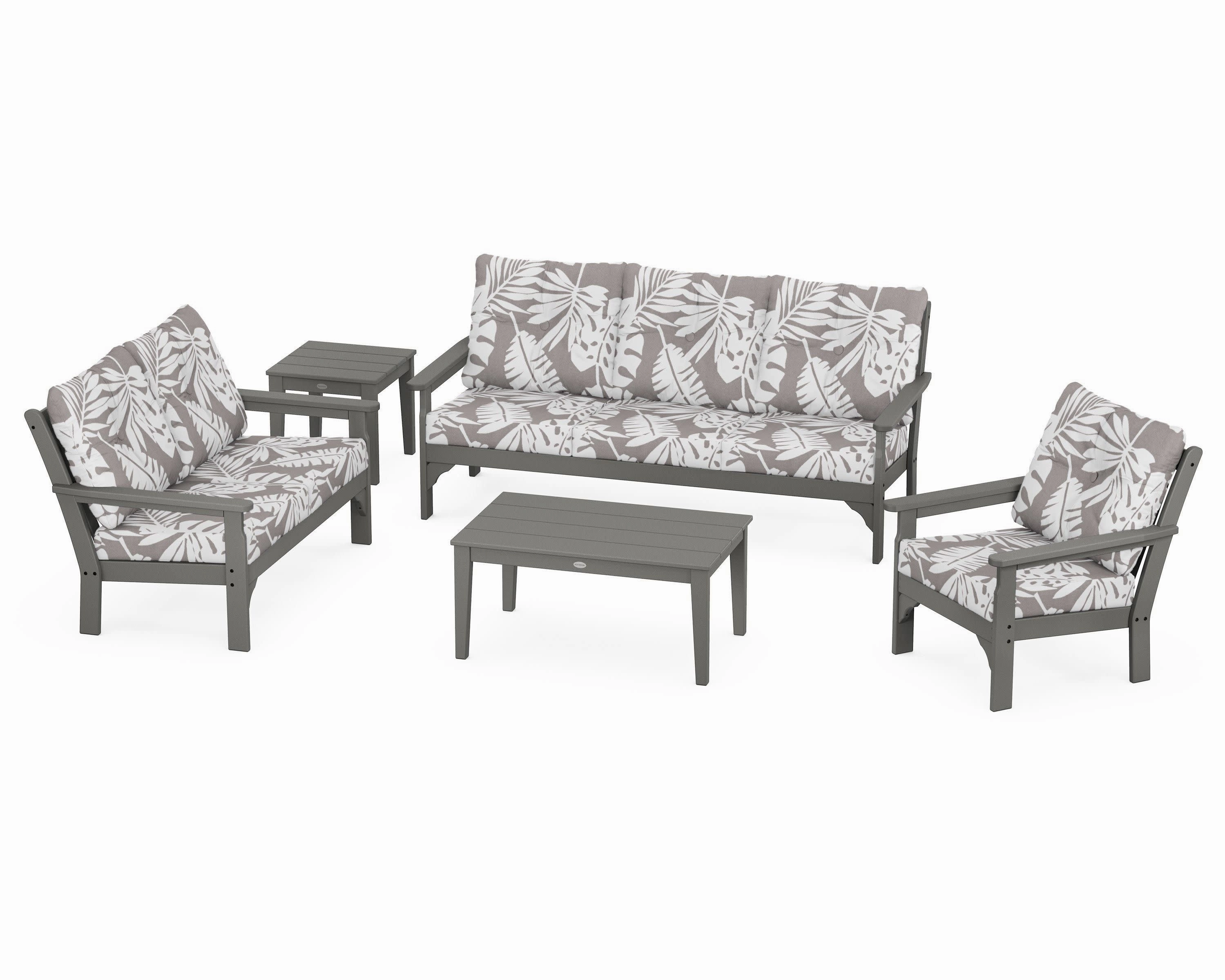 Vineyard 5 Piece Deep Seating Set
