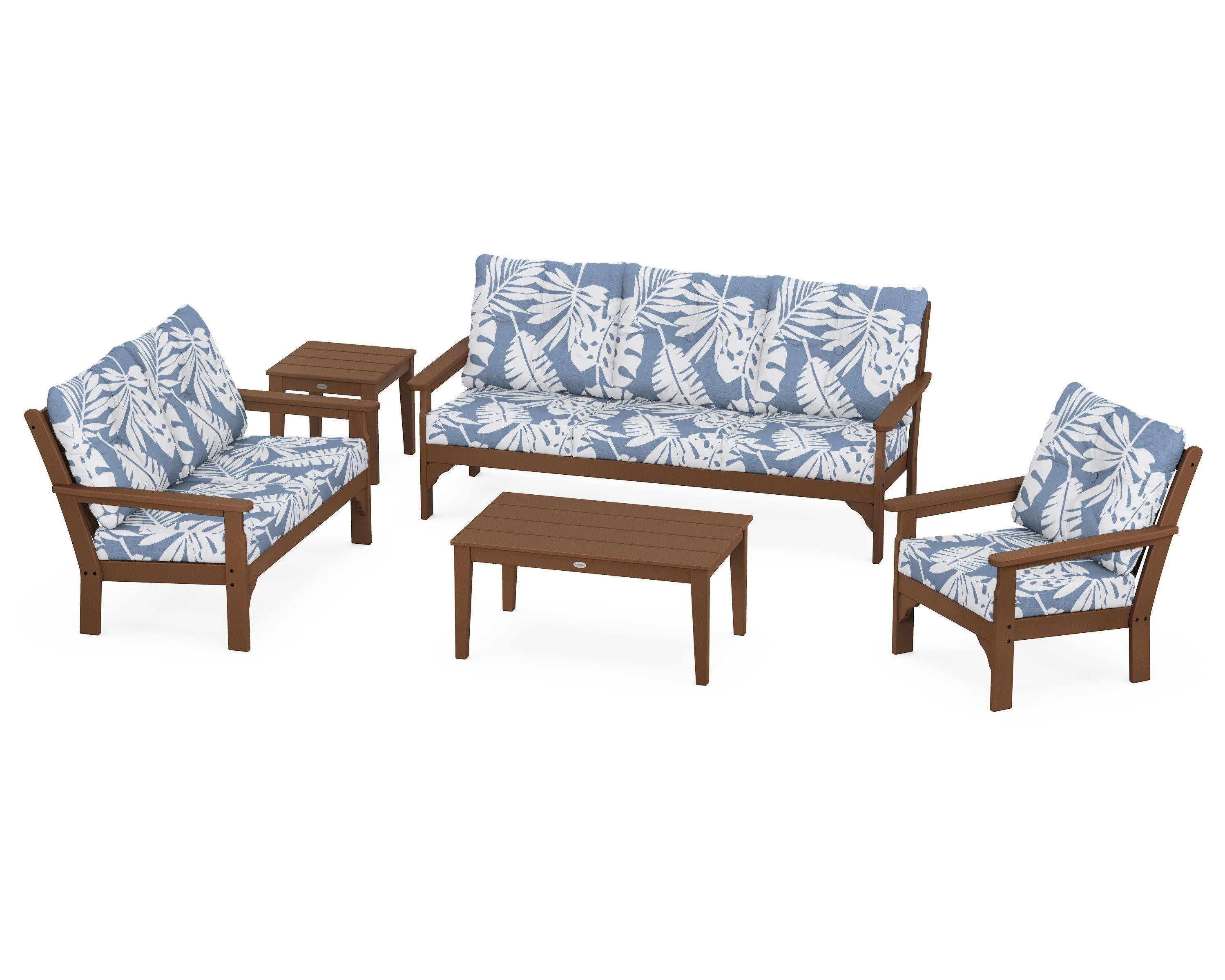 Vineyard 5 Piece Deep Seating Set