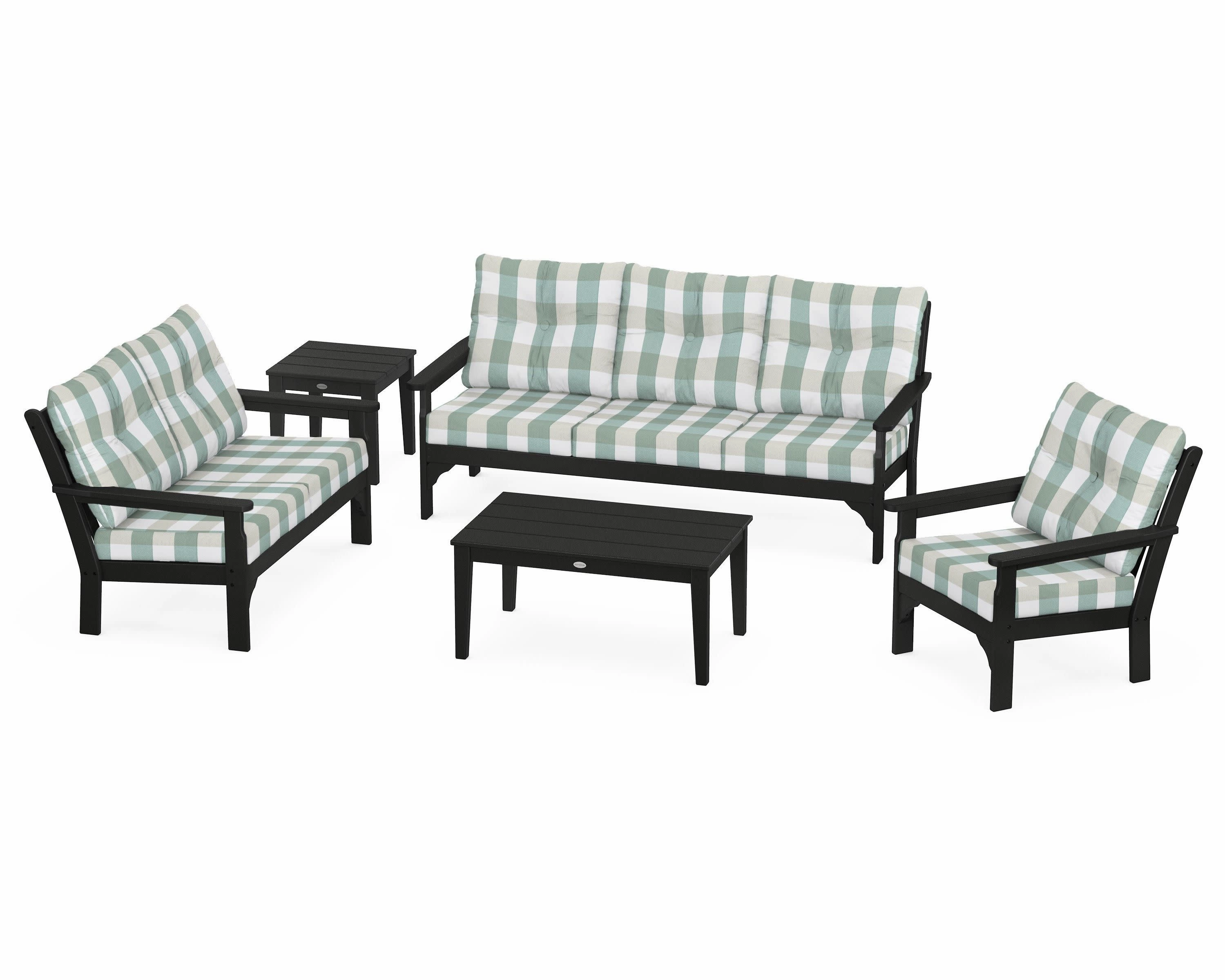 Vineyard 5 Piece Deep Seating Set