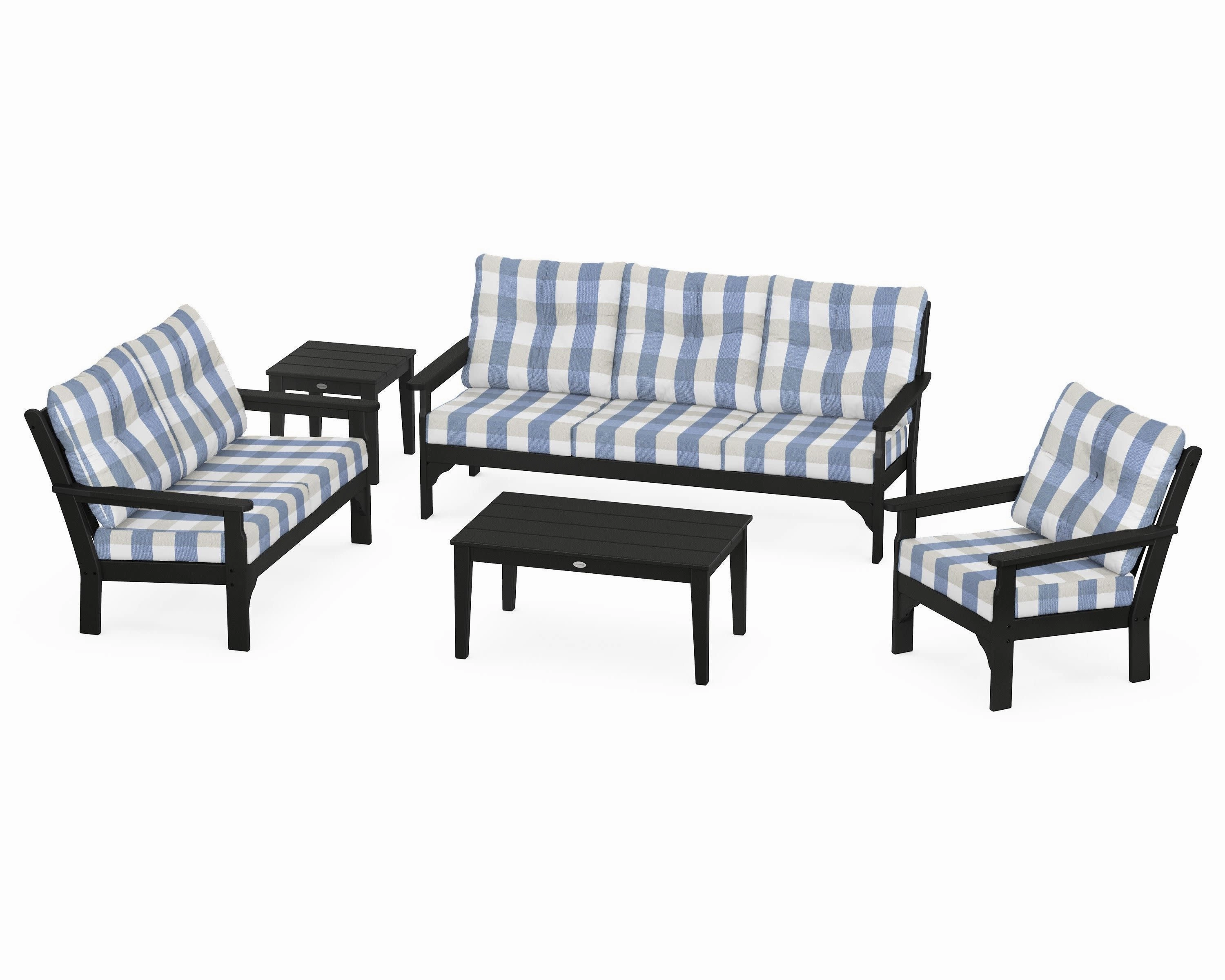 Vineyard 5 Piece Deep Seating Set