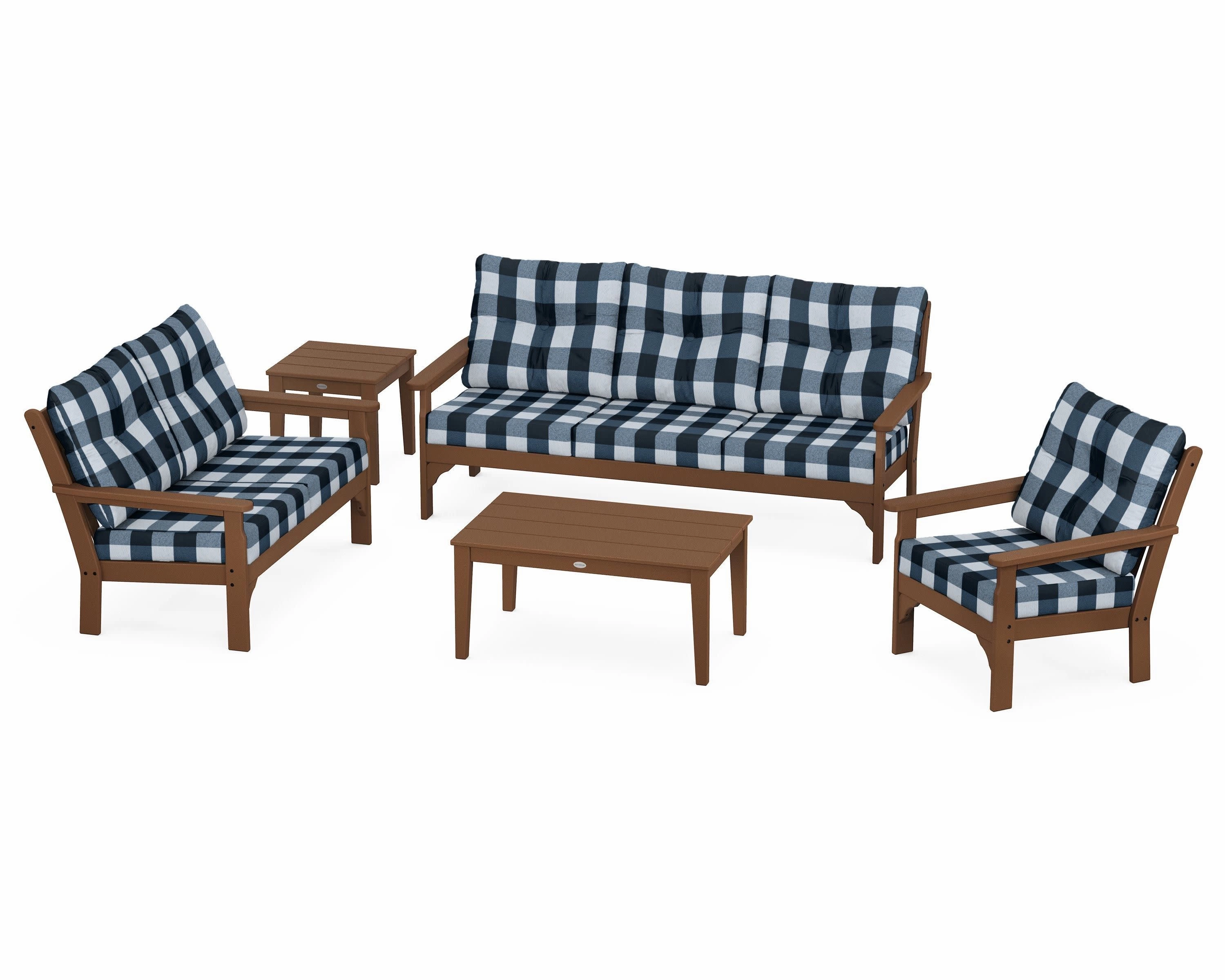 Vineyard 5 Piece Deep Seating Set
