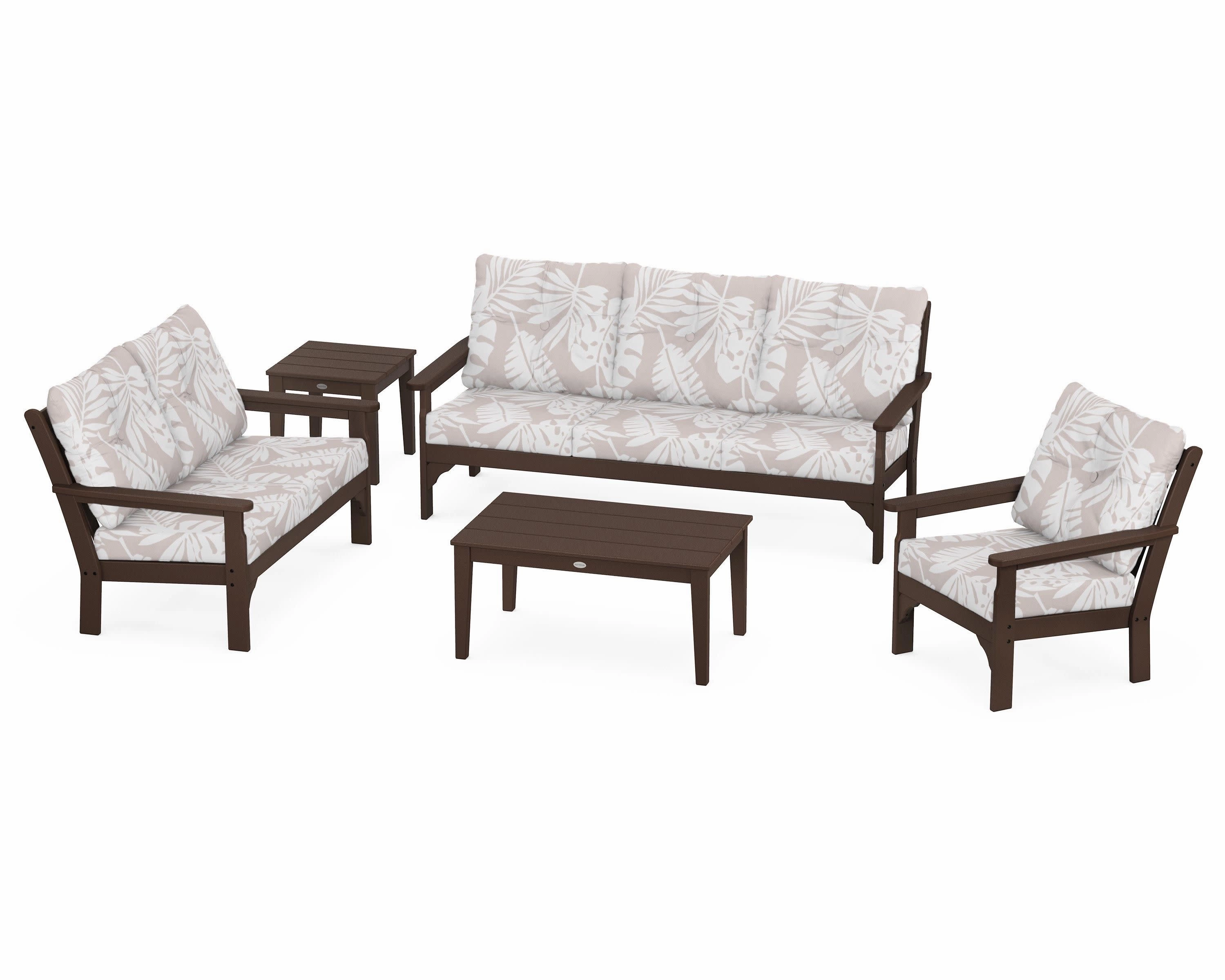 Vineyard 5 Piece Deep Seating Set