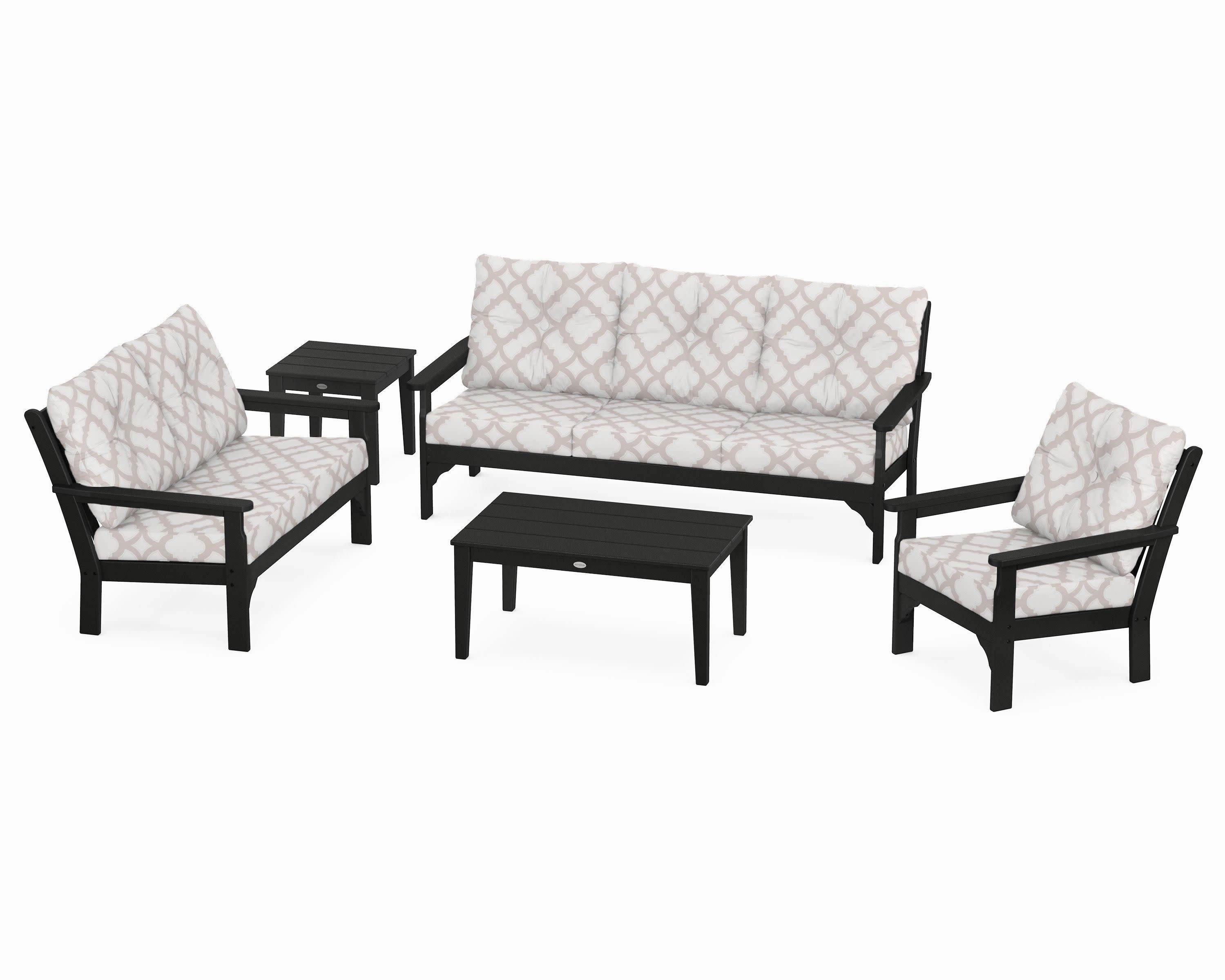 Vineyard 5 Piece Deep Seating Set