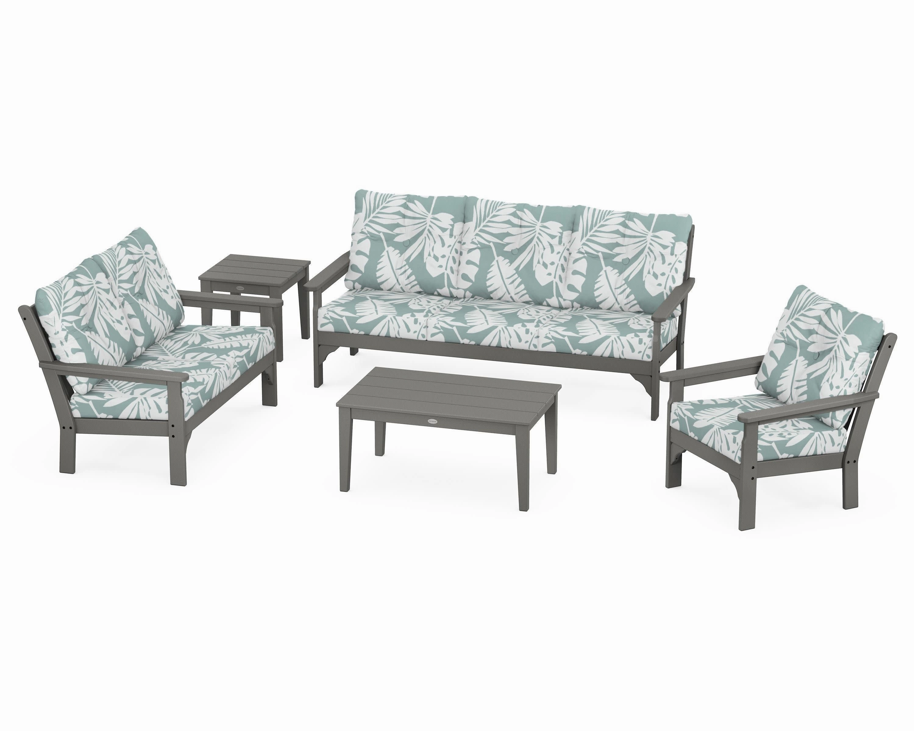 Vineyard 5 Piece Deep Seating Set