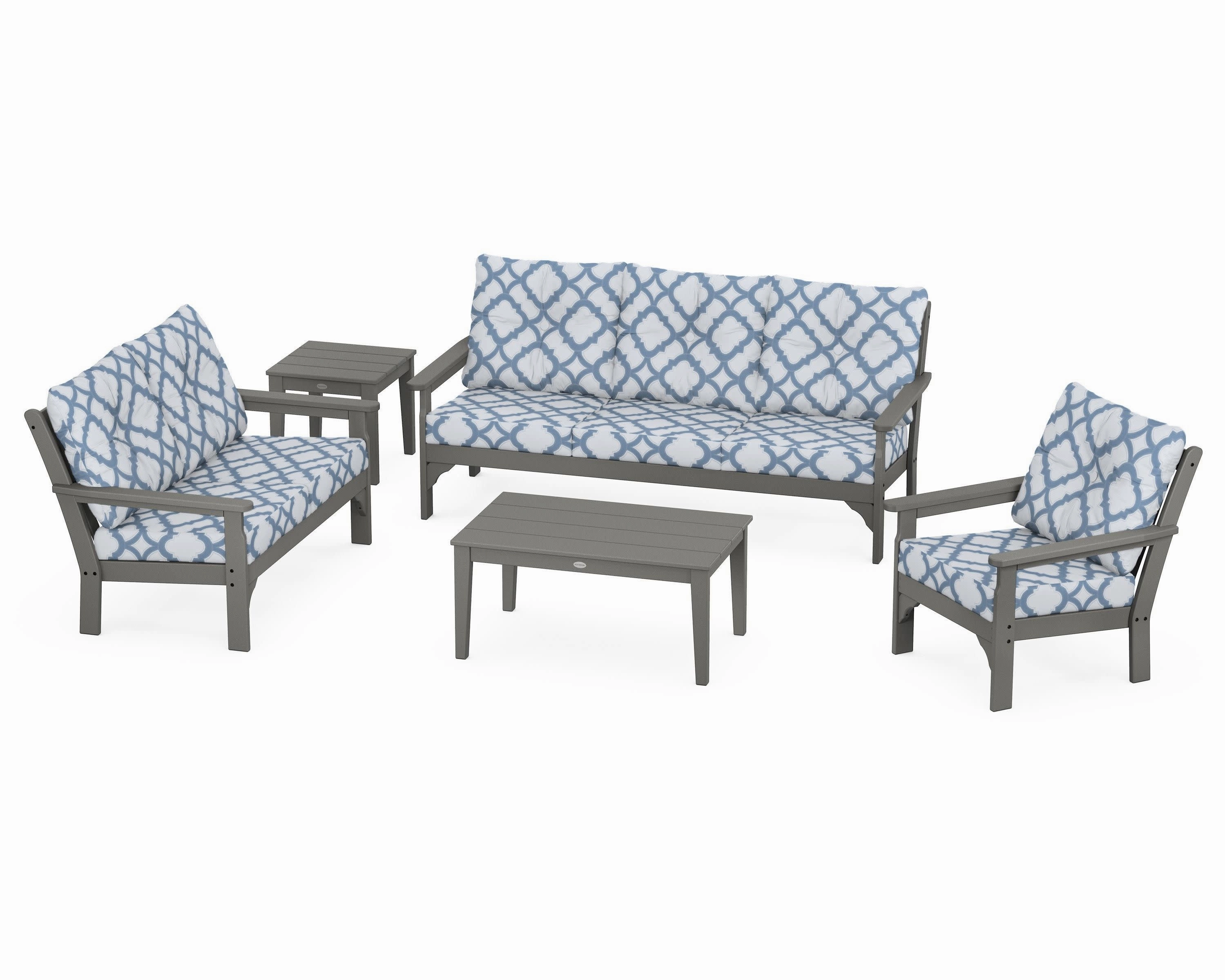 Vineyard 5 Piece Deep Seating Set