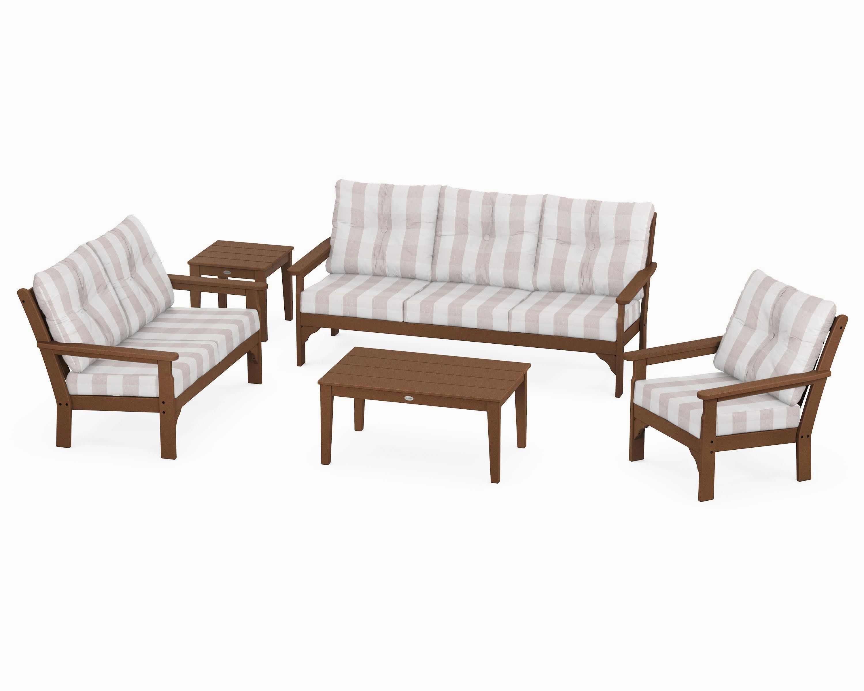 Vineyard 5 Piece Deep Seating Set