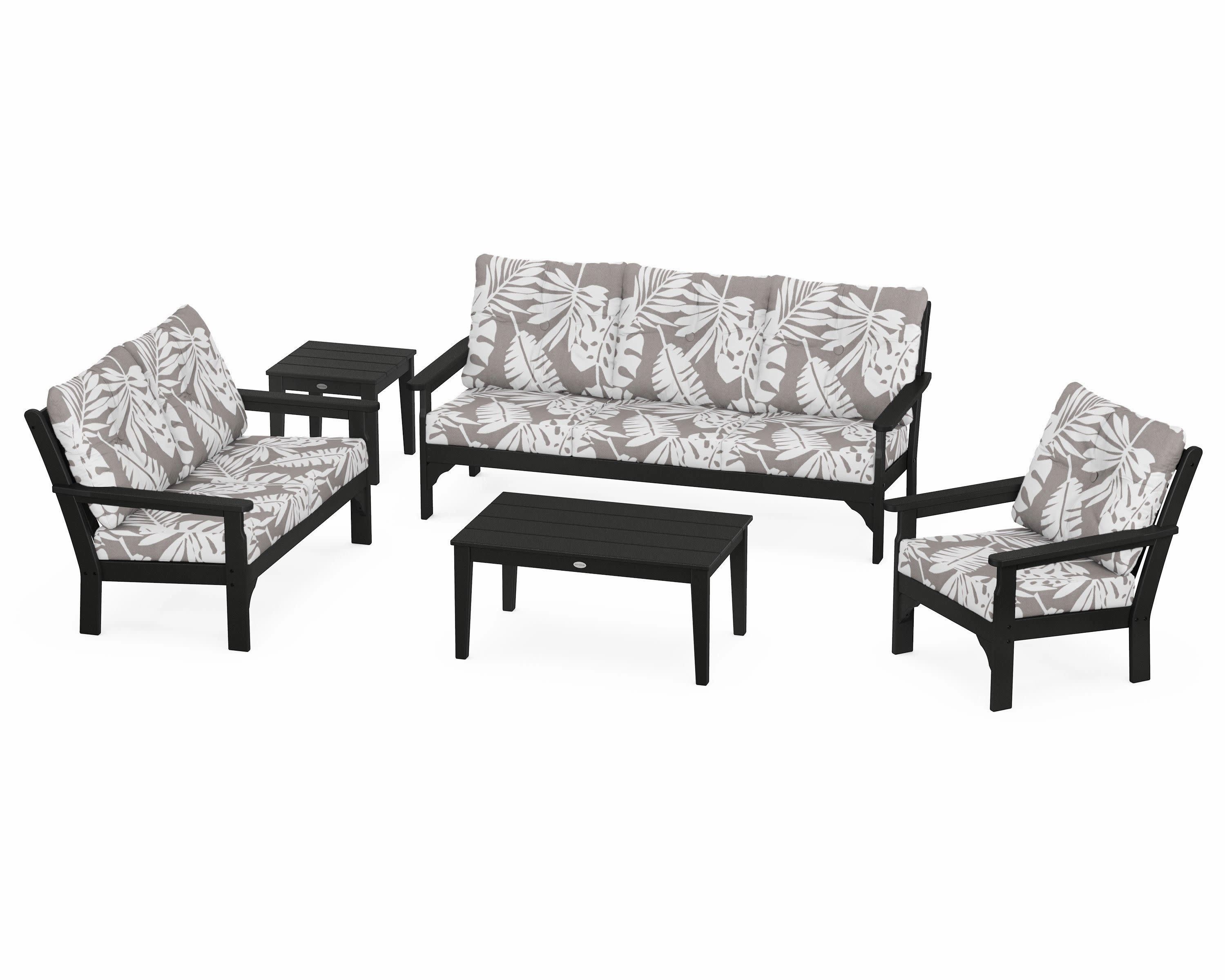 Vineyard 5 Piece Deep Seating Set