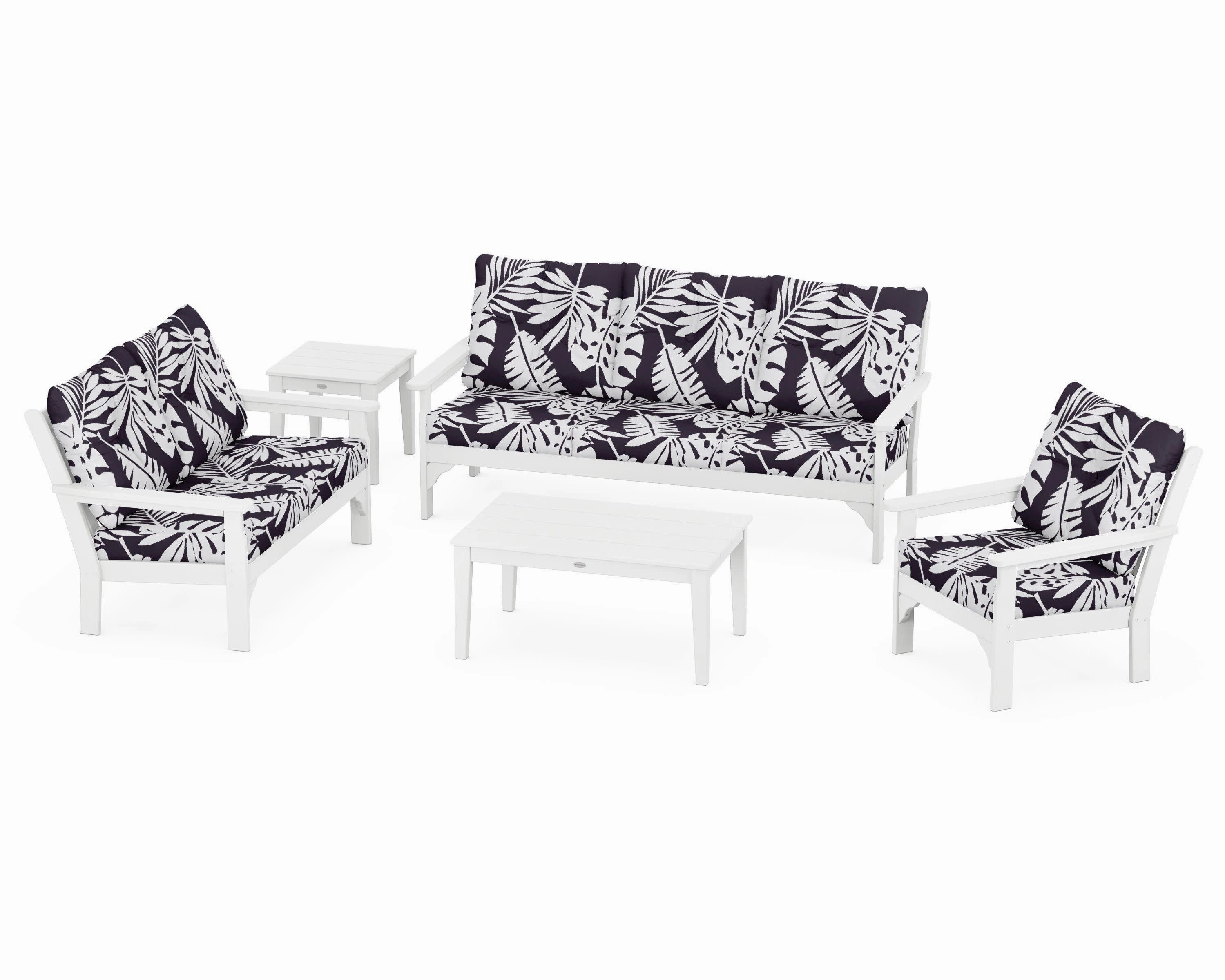 Vineyard 5 Piece Deep Seating Set