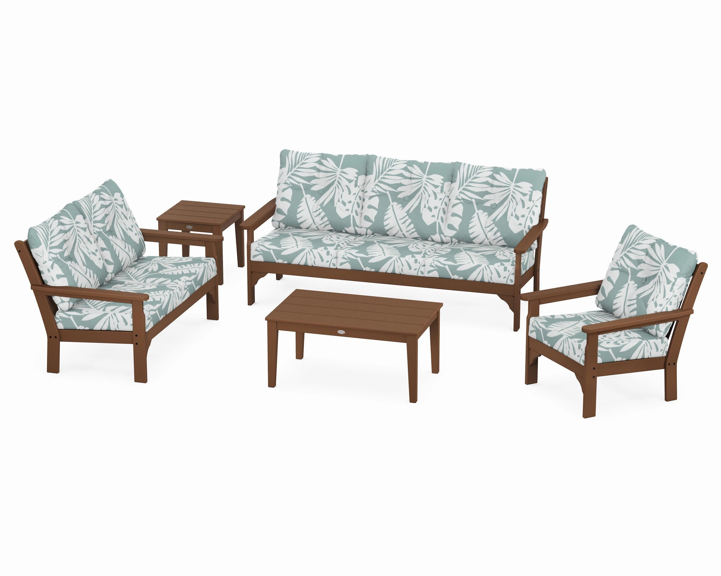 Vineyard 5 Piece Deep Seating Set