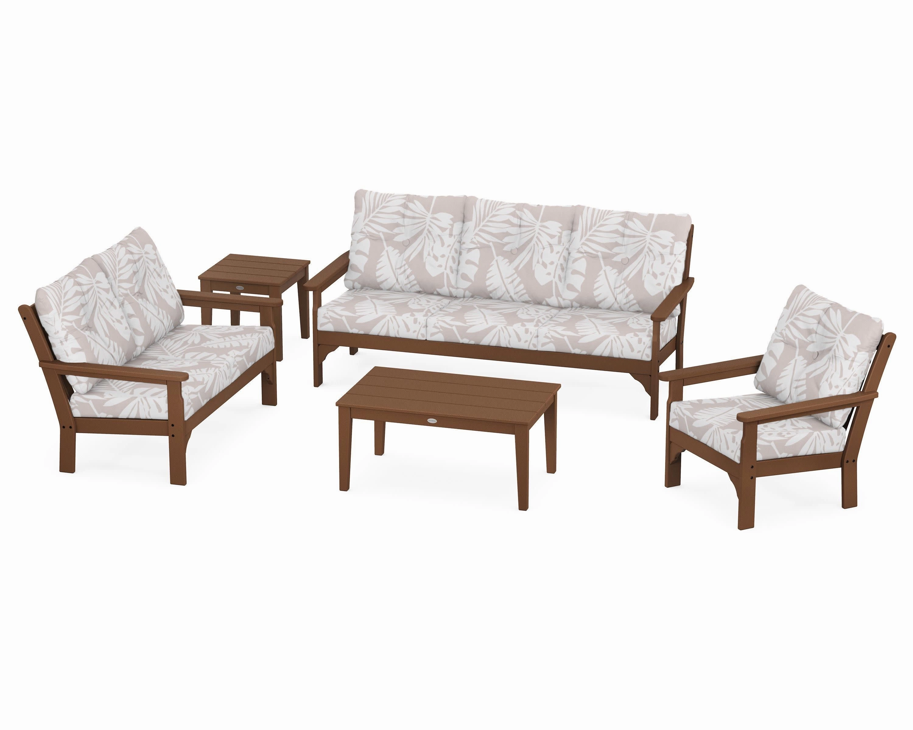 Vineyard 5 Piece Deep Seating Set