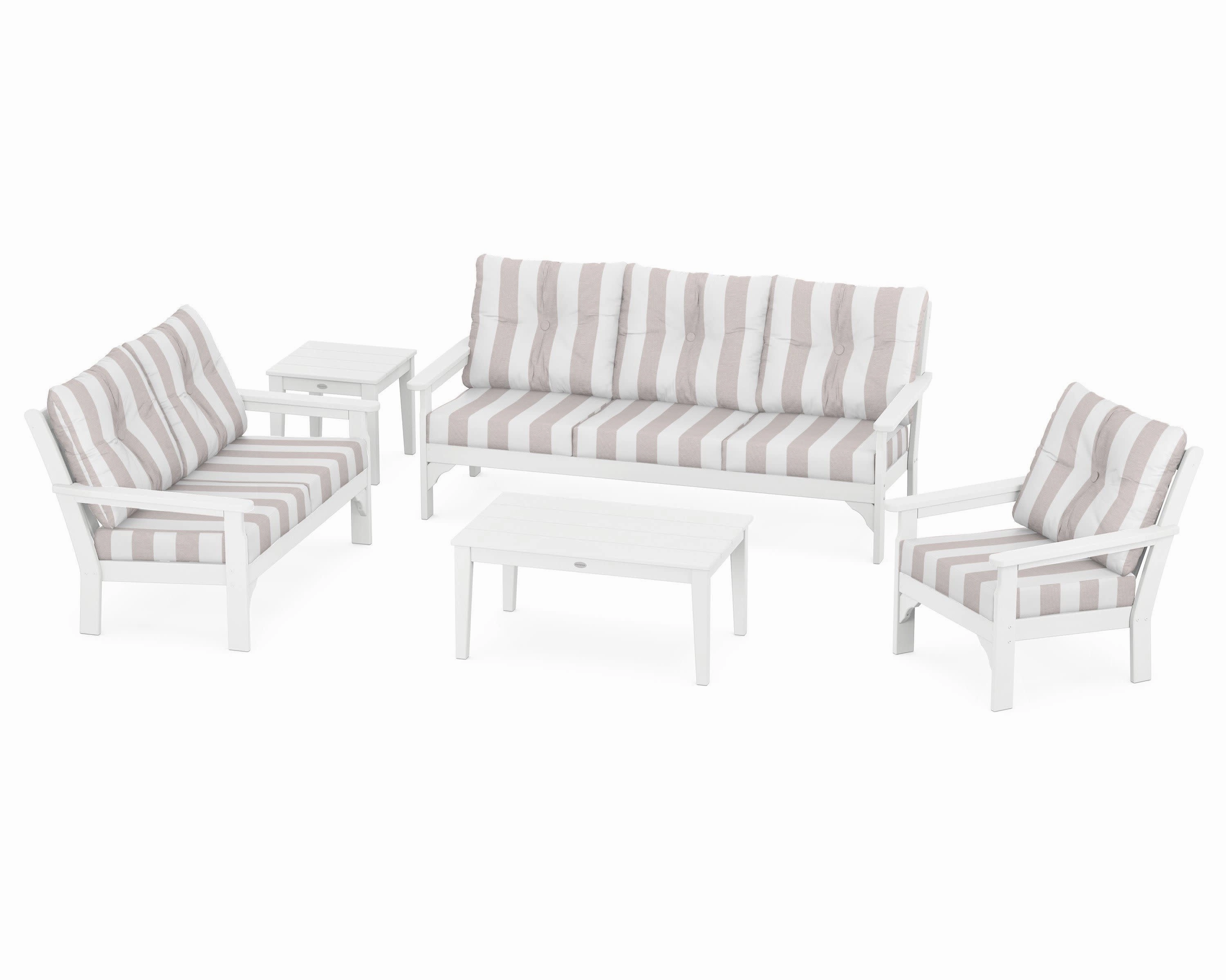 Vineyard 5 Piece Deep Seating Set