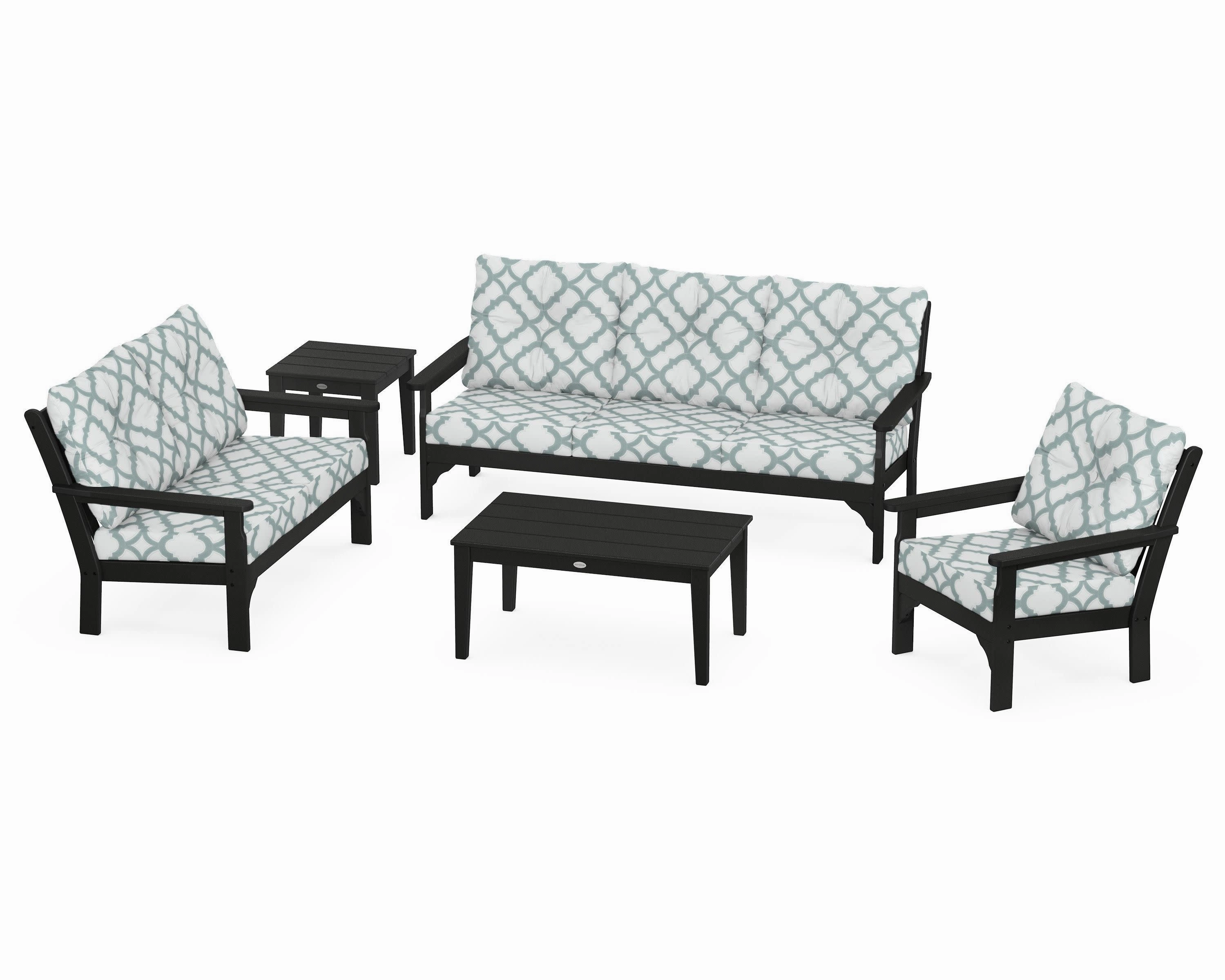 Vineyard 5 Piece Deep Seating Set