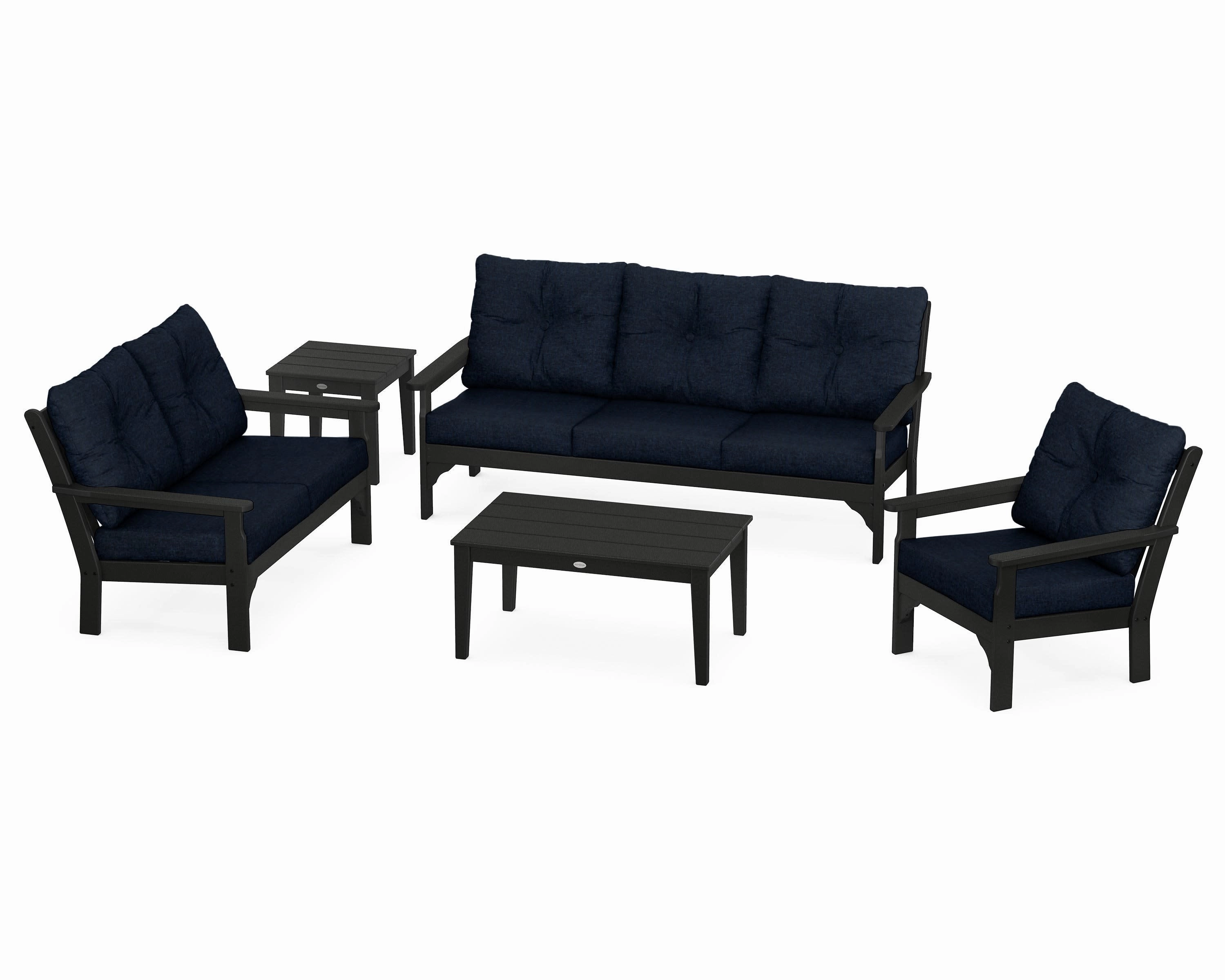Vineyard 5 Piece Deep Seating Set