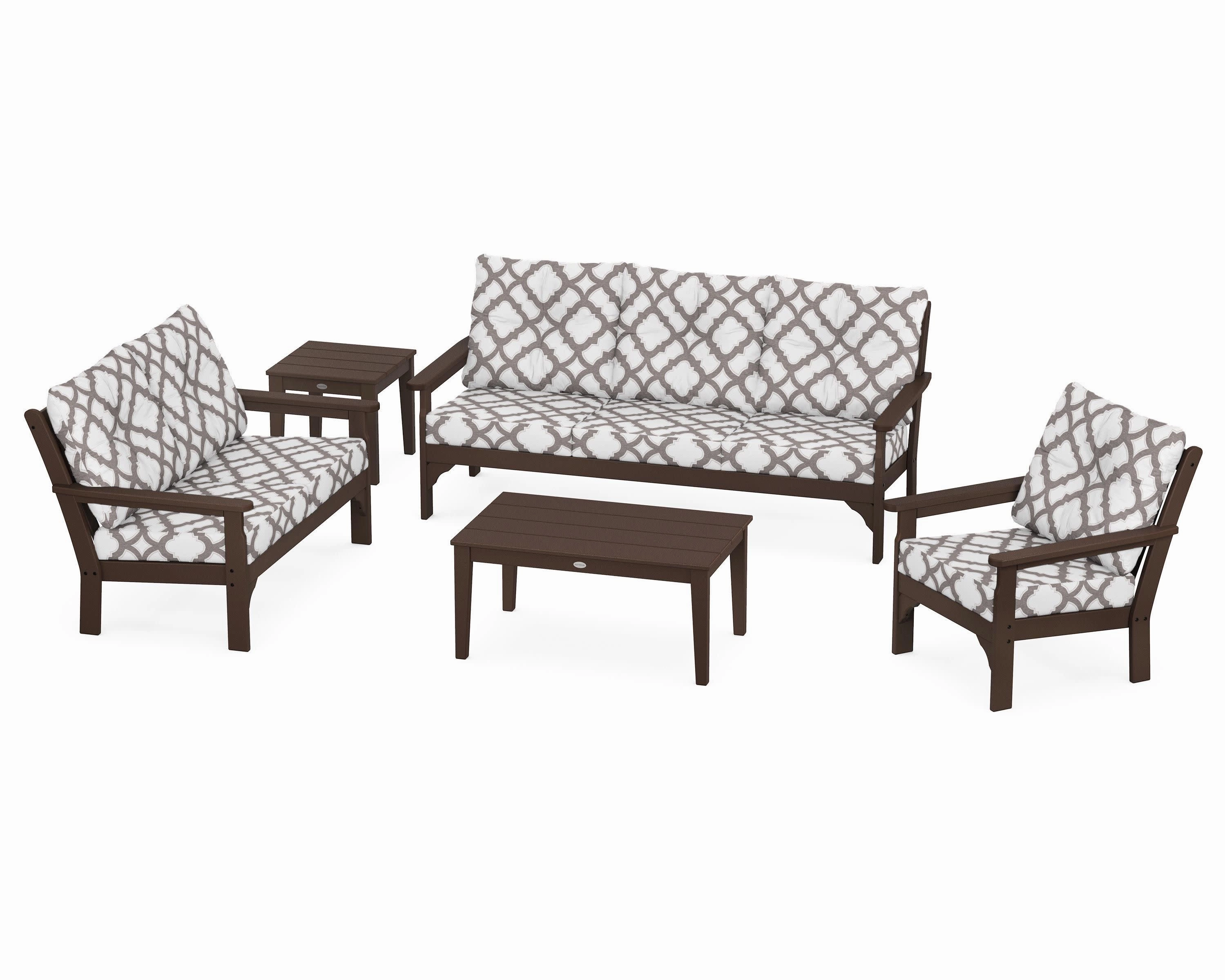 Vineyard 5 Piece Deep Seating Set