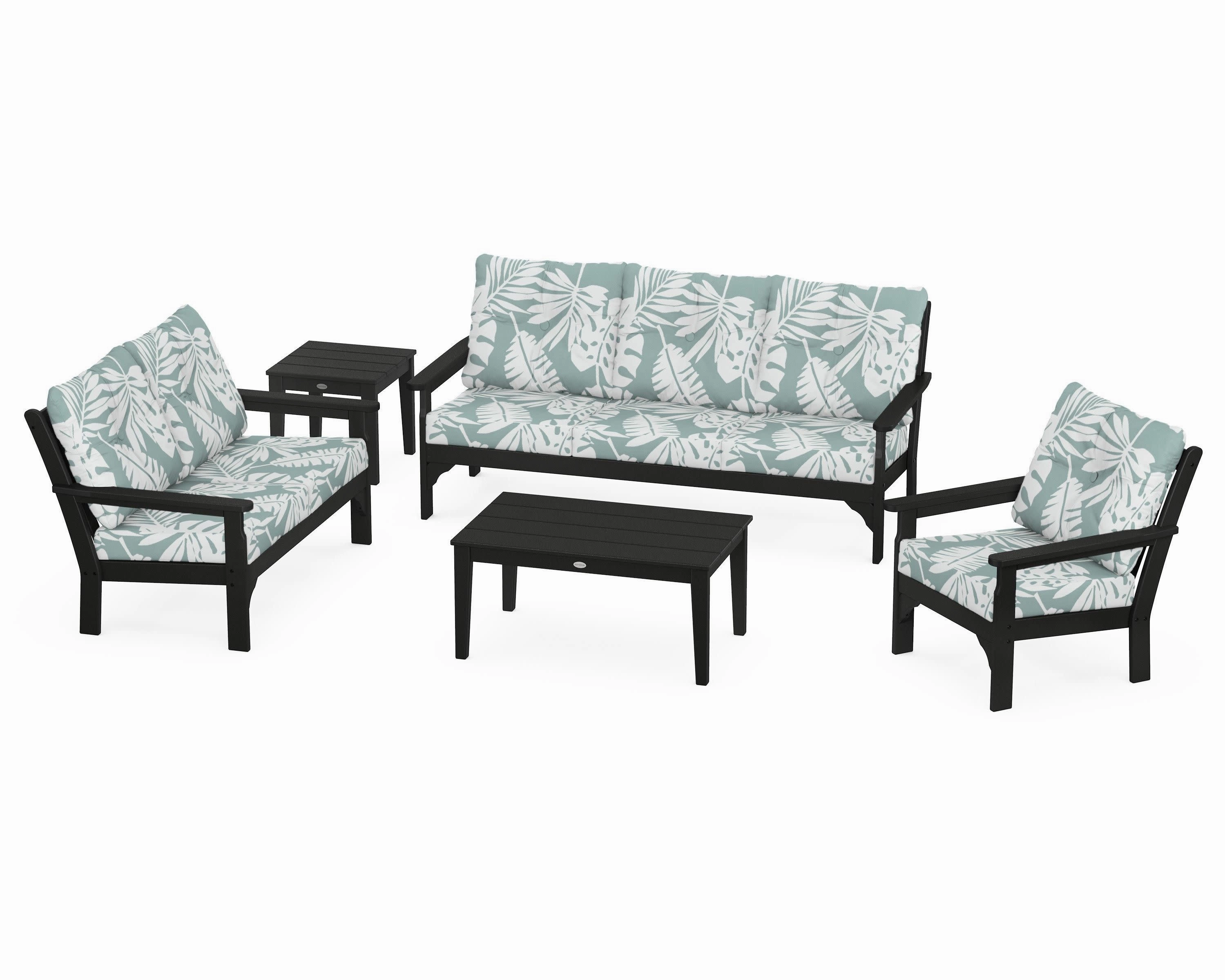 Vineyard 5 Piece Deep Seating Set