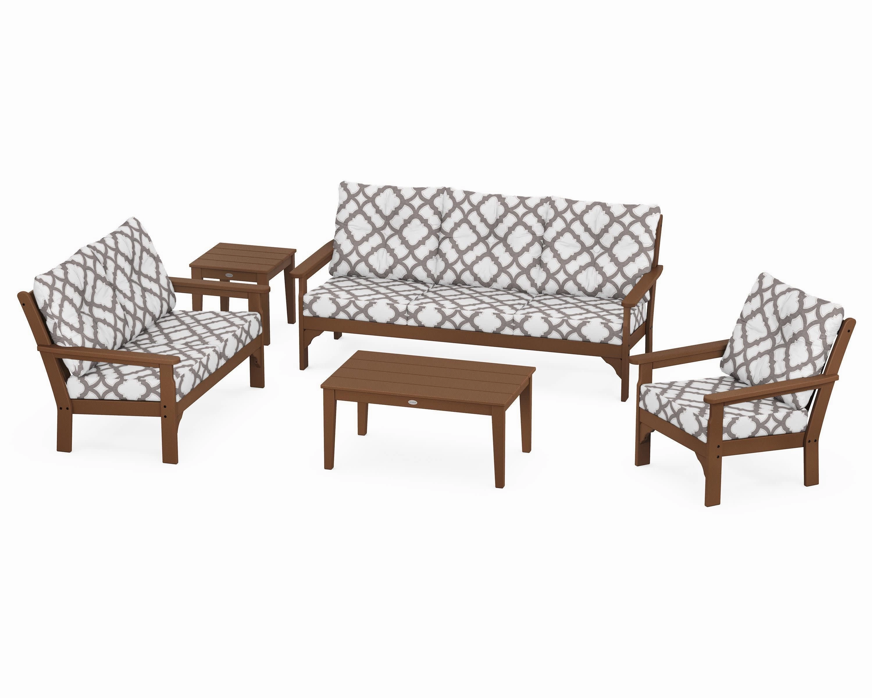 Vineyard 5 Piece Deep Seating Set