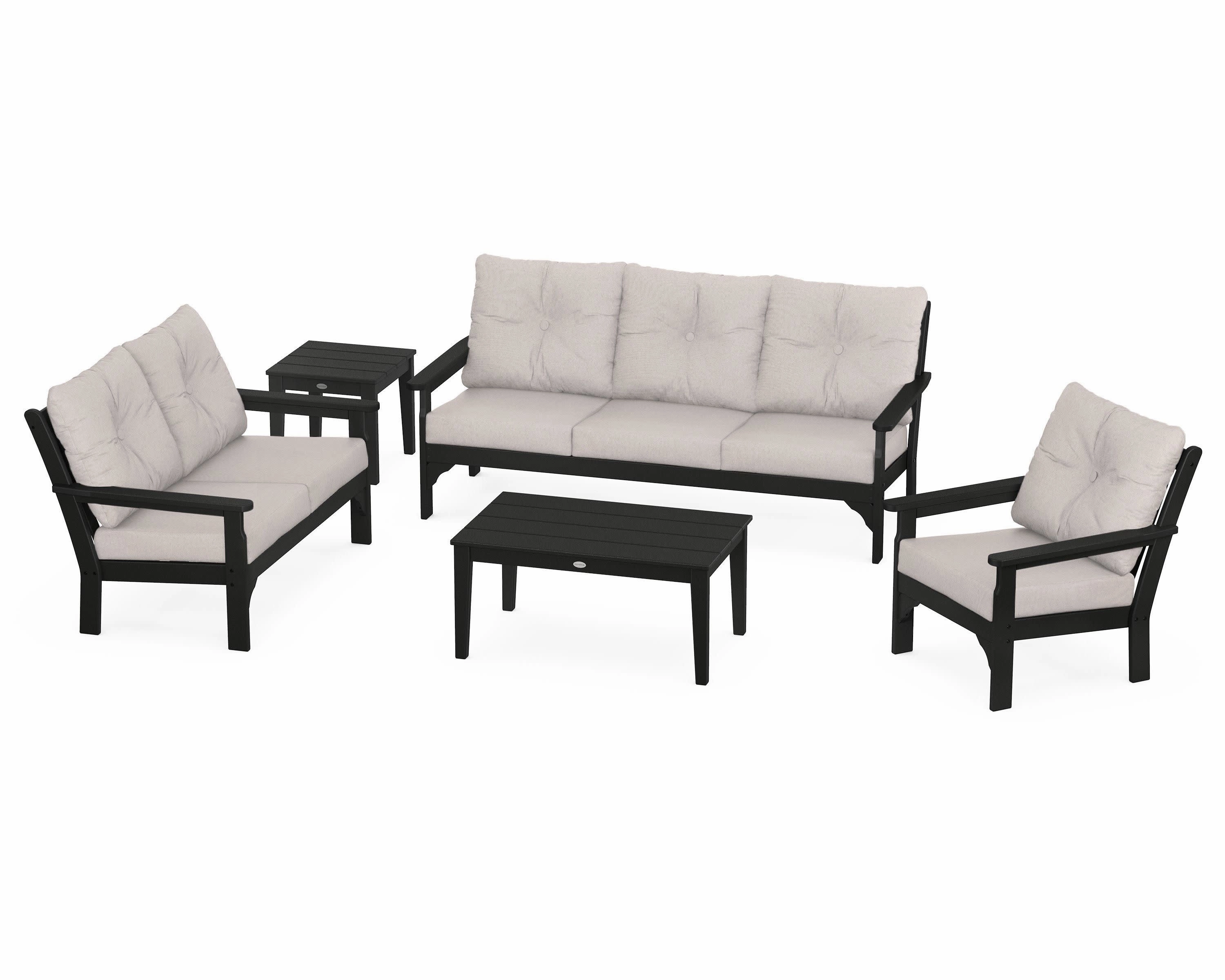Vineyard 5 Piece Deep Seating Set