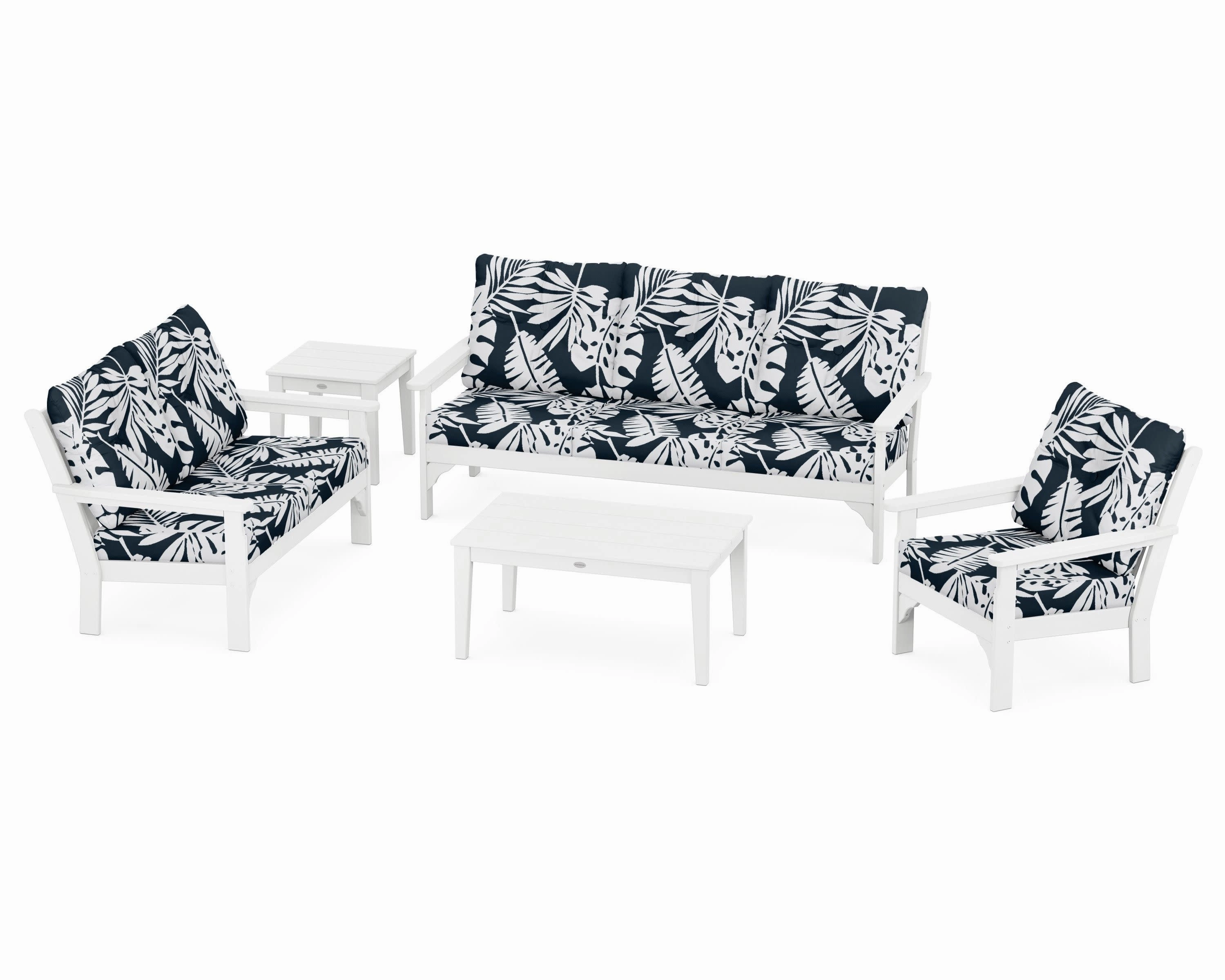 Vineyard 5 Piece Deep Seating Set
