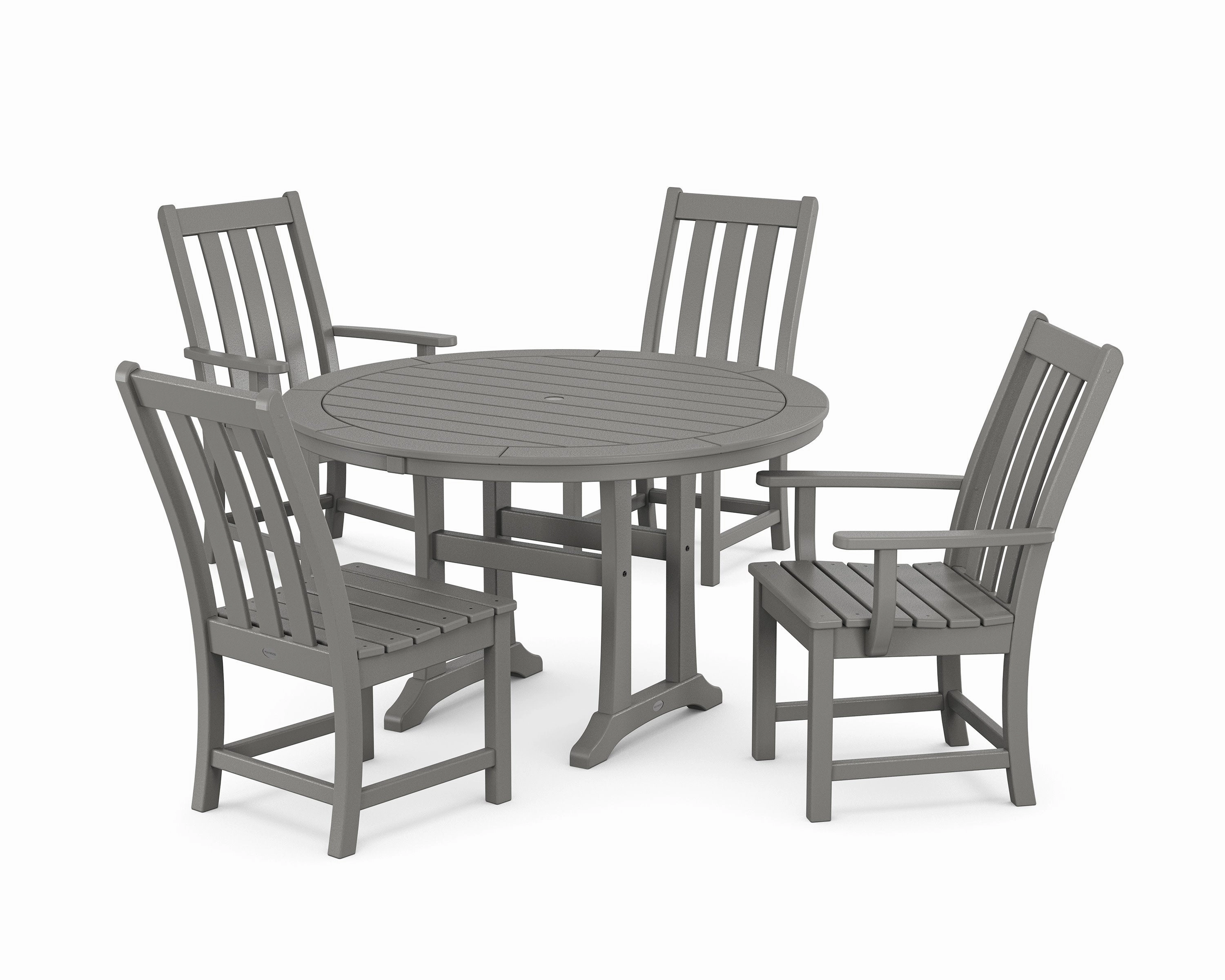 Vineyard 5-Piece Nautical Trestle Dining Setoutdoor patio furniture set