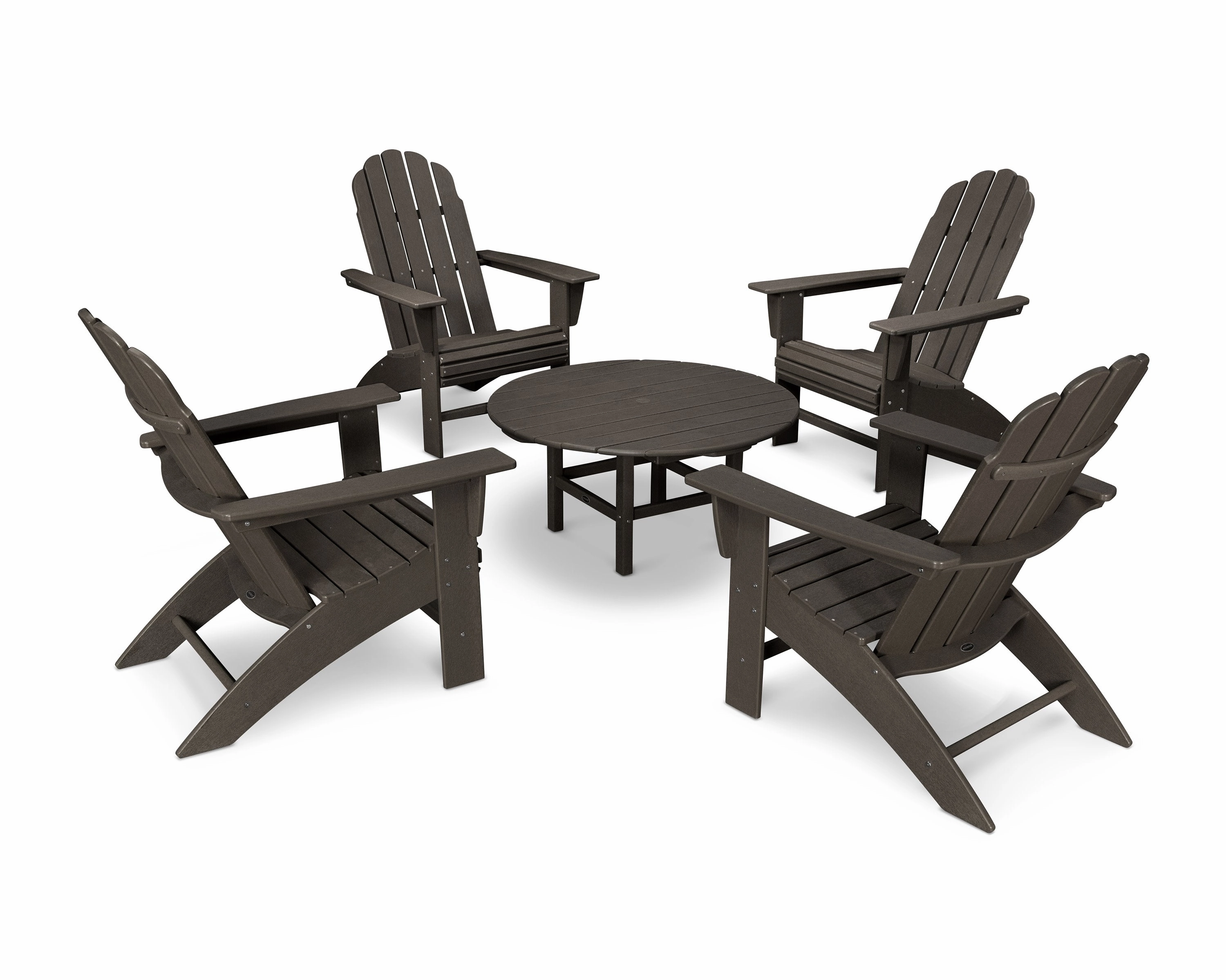 Vineyard 5-Piece Oversized Adirondack Set