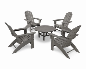 Vineyard 5-Piece Oversized Adirondack Setoutdoor patio dining furniture set