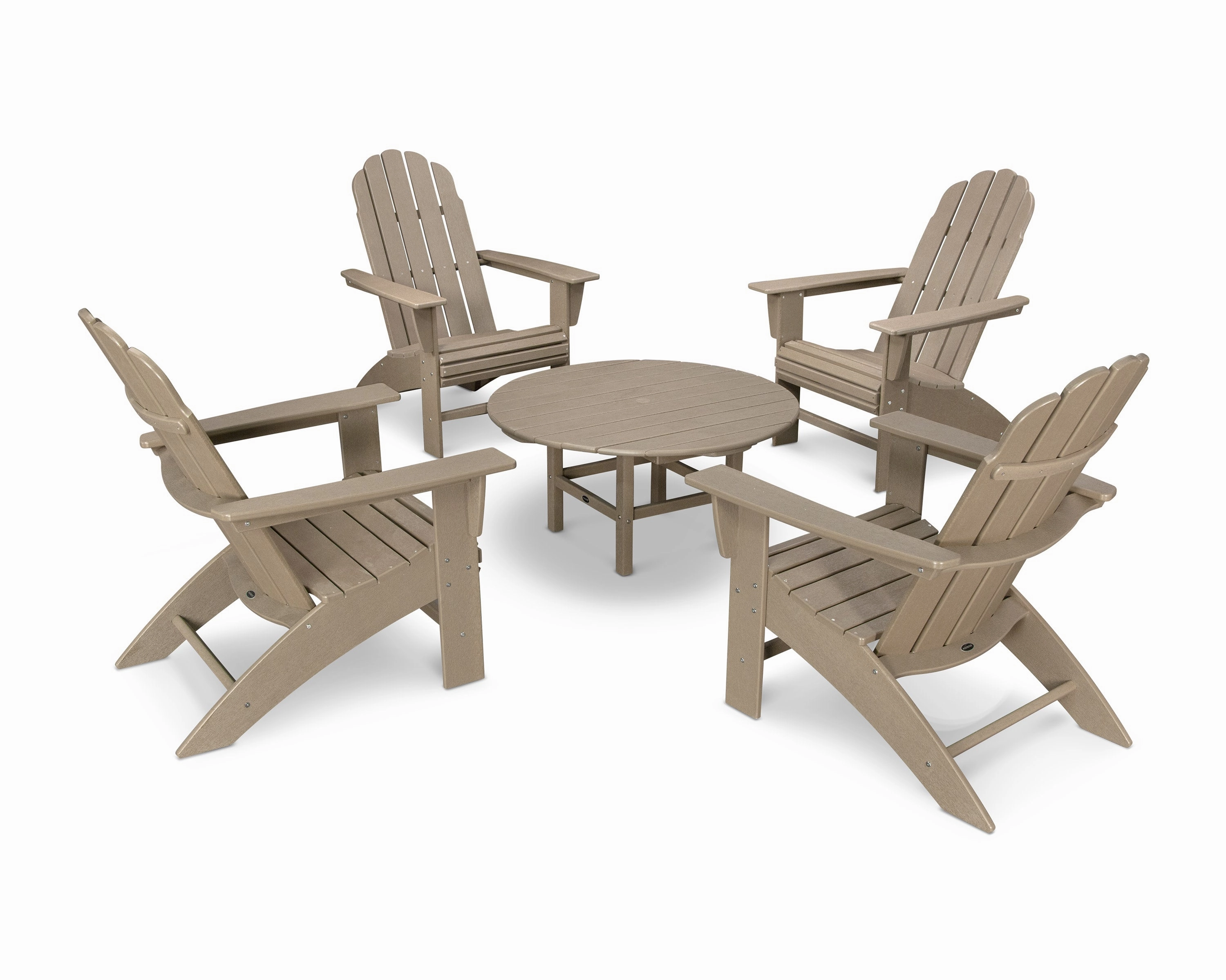 Vineyard 5-Piece Oversized Adirondack Set