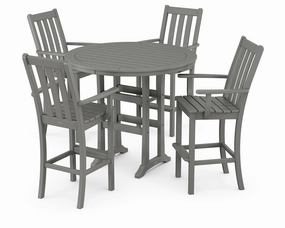Vineyard 5-Piece Round Bar Setoutdoor patio furniture set