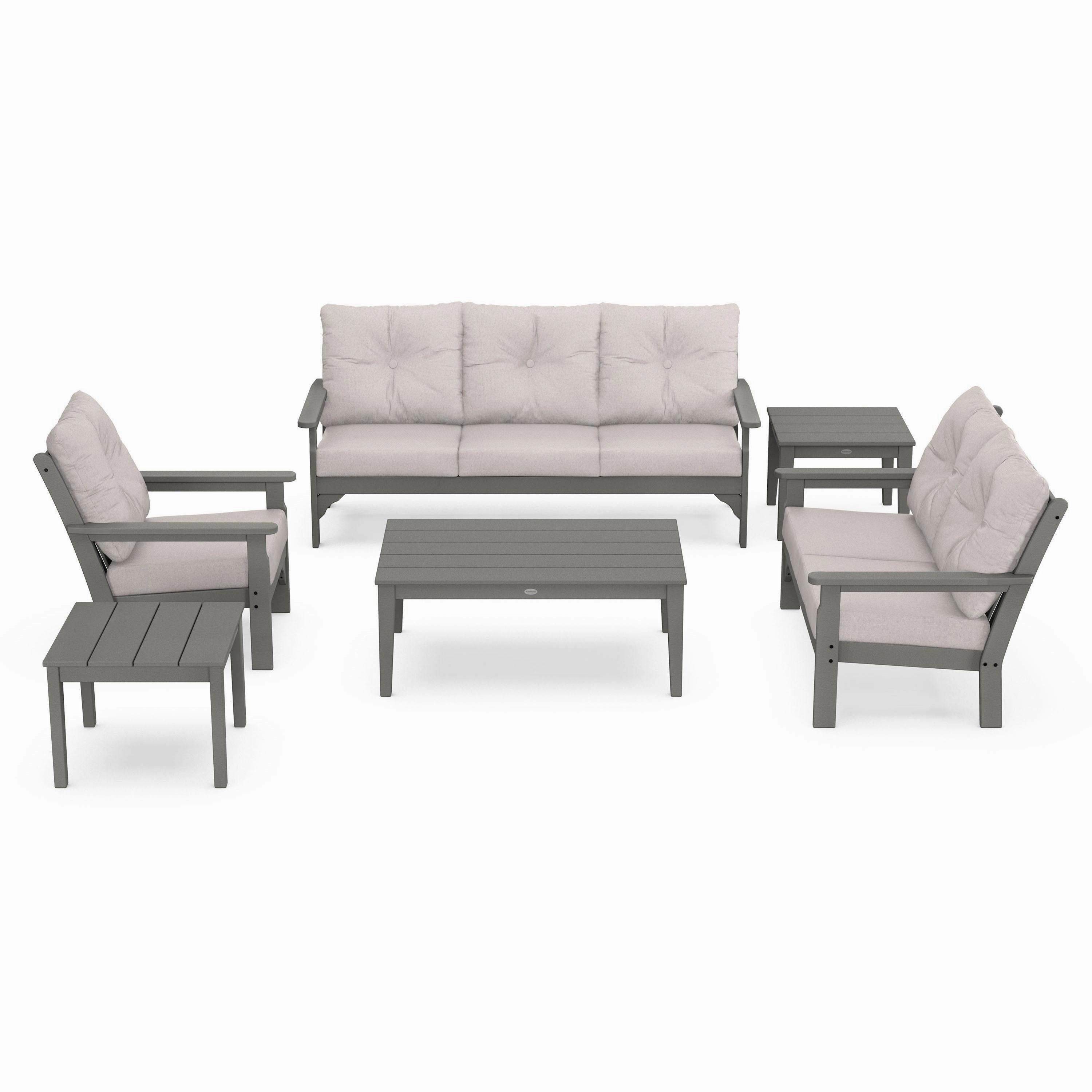 Vineyard 6-Piece Deep Seating Setoutdoor patio dining furniture set