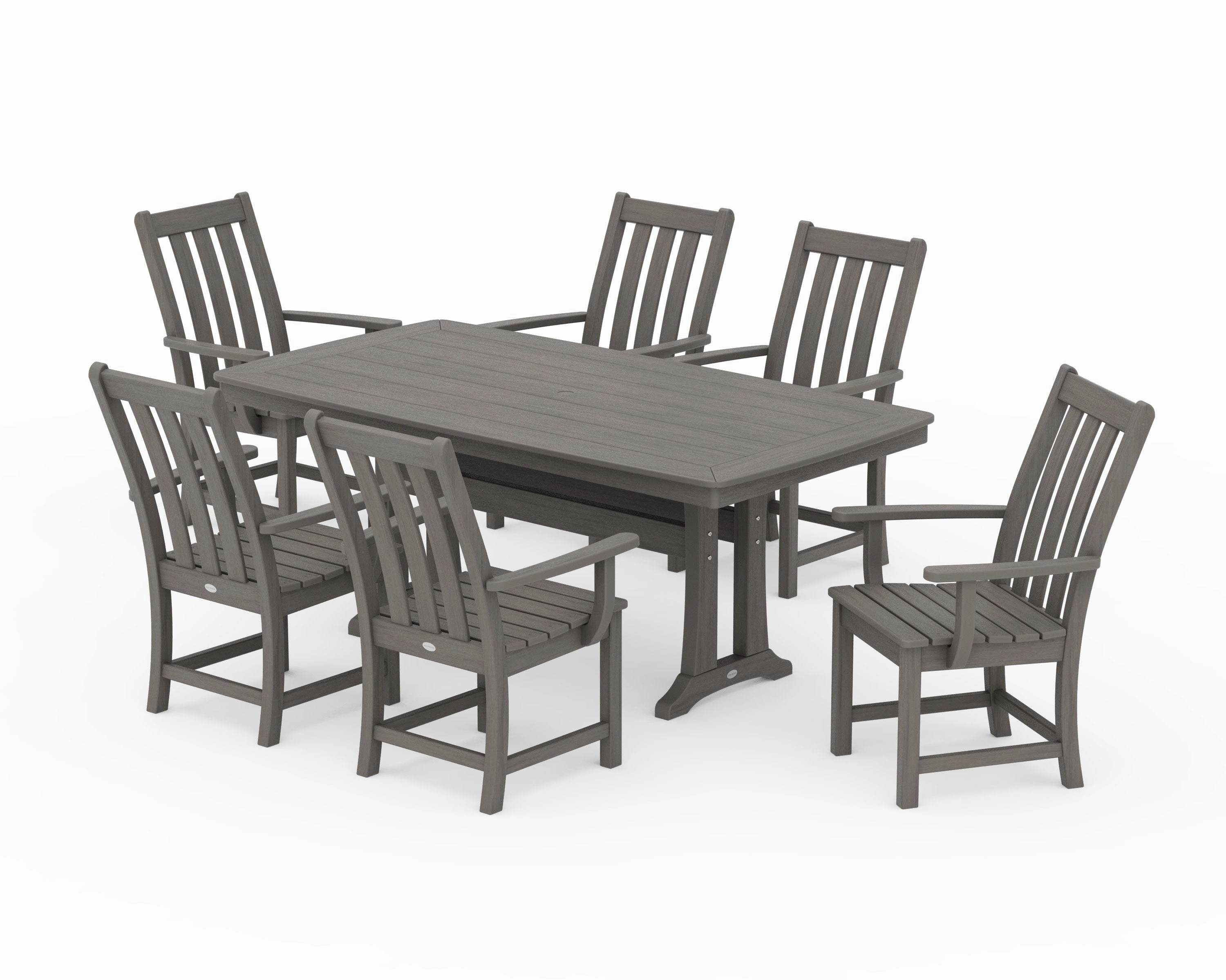 Vineyard 7-Piece Arm Chair Dining Setoutdoor patio furniture set