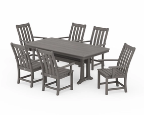 Vineyard 7-Piece Arm Chair Dining Setoutdoor patio furniture set