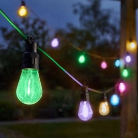 Vintage Festoon String Lights - Colouredoutdoor garden decorative ornaments
