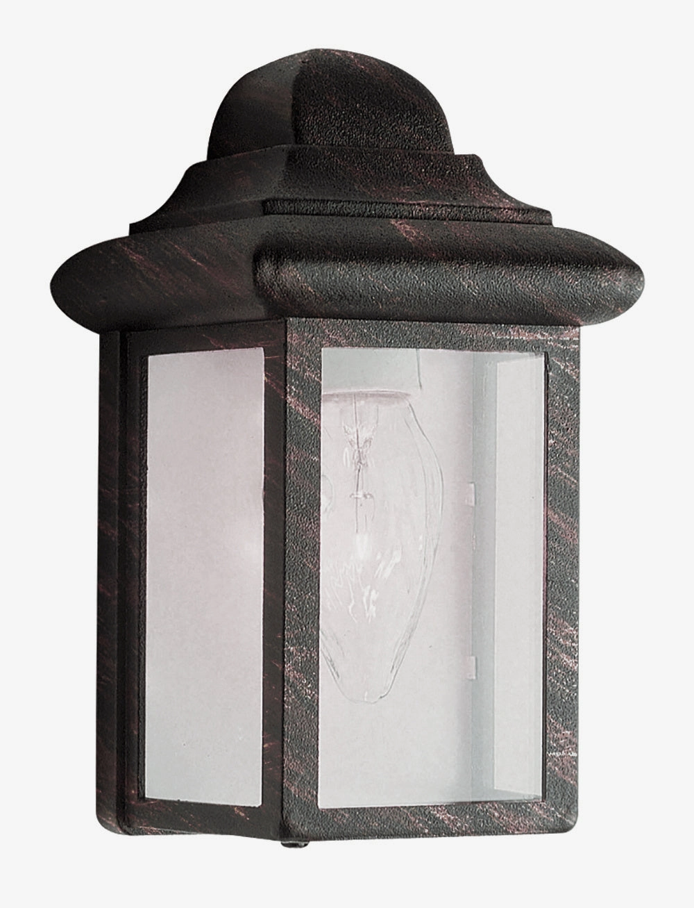 Vista One Light Pocket Lantern RustOutdoor wall sconces with motion sensor