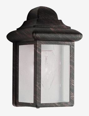 Vista One Light Pocket Lantern RustOutdoor wall sconces with motion sensor