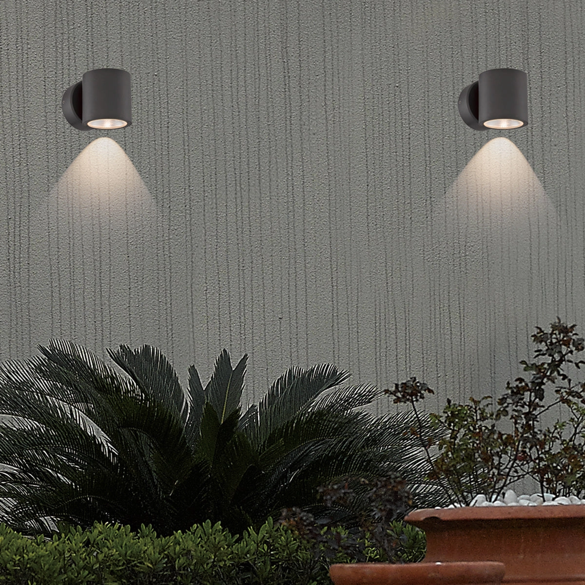 Volume LED Outdoor Wall Mount Graphite Grey
