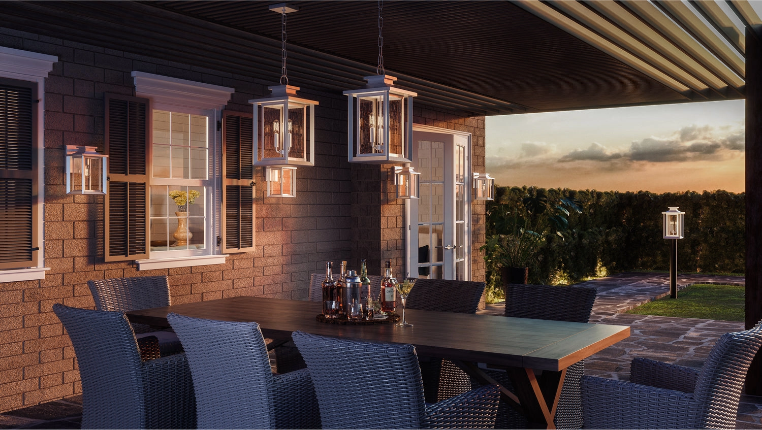 Wakefield One Light Outdoor Wall Mount Matte White