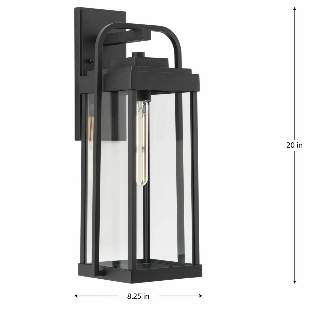 Walcott One Light Outdoor Wall Lantern Black