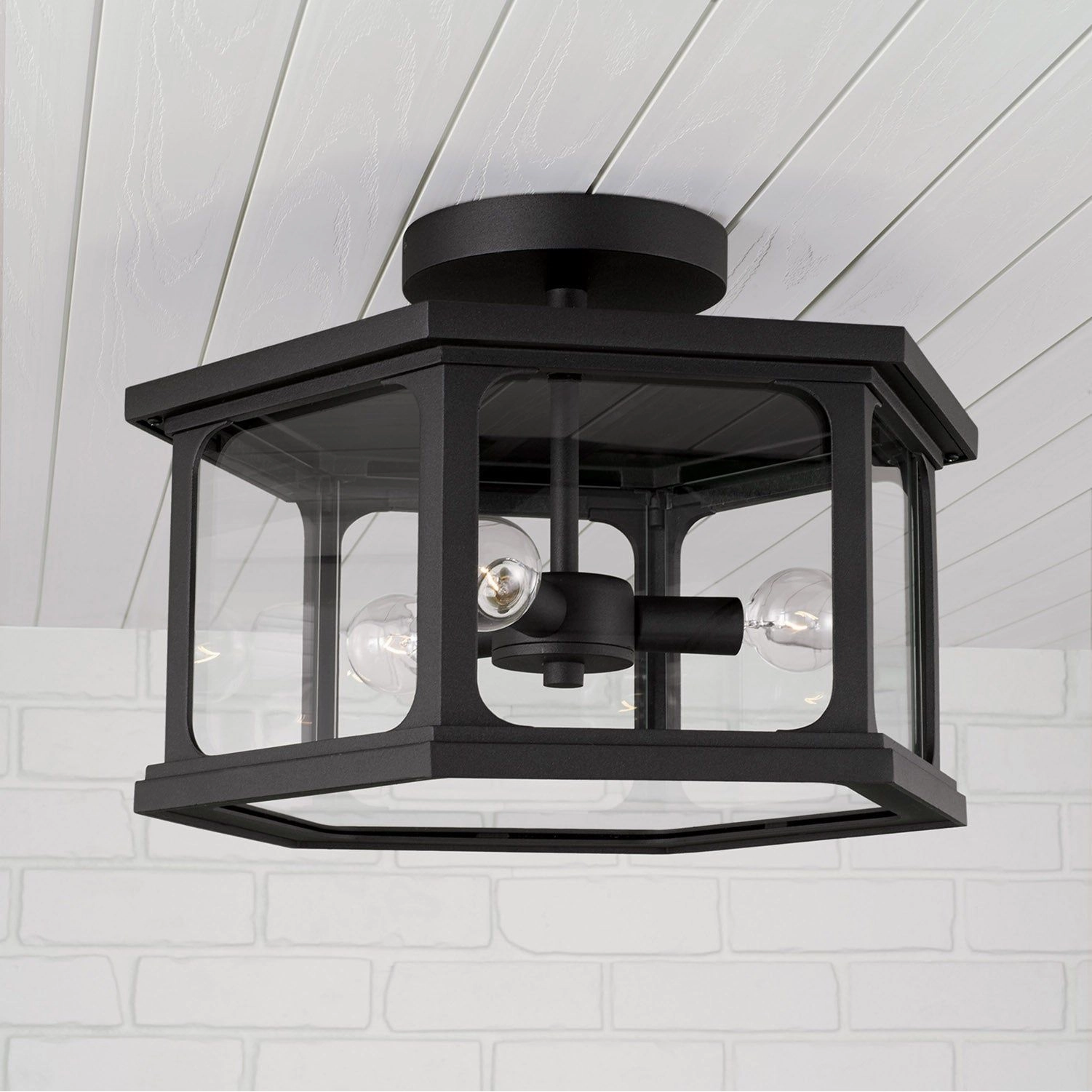 Walton 3-Light Outdoor Semi Flush Mount